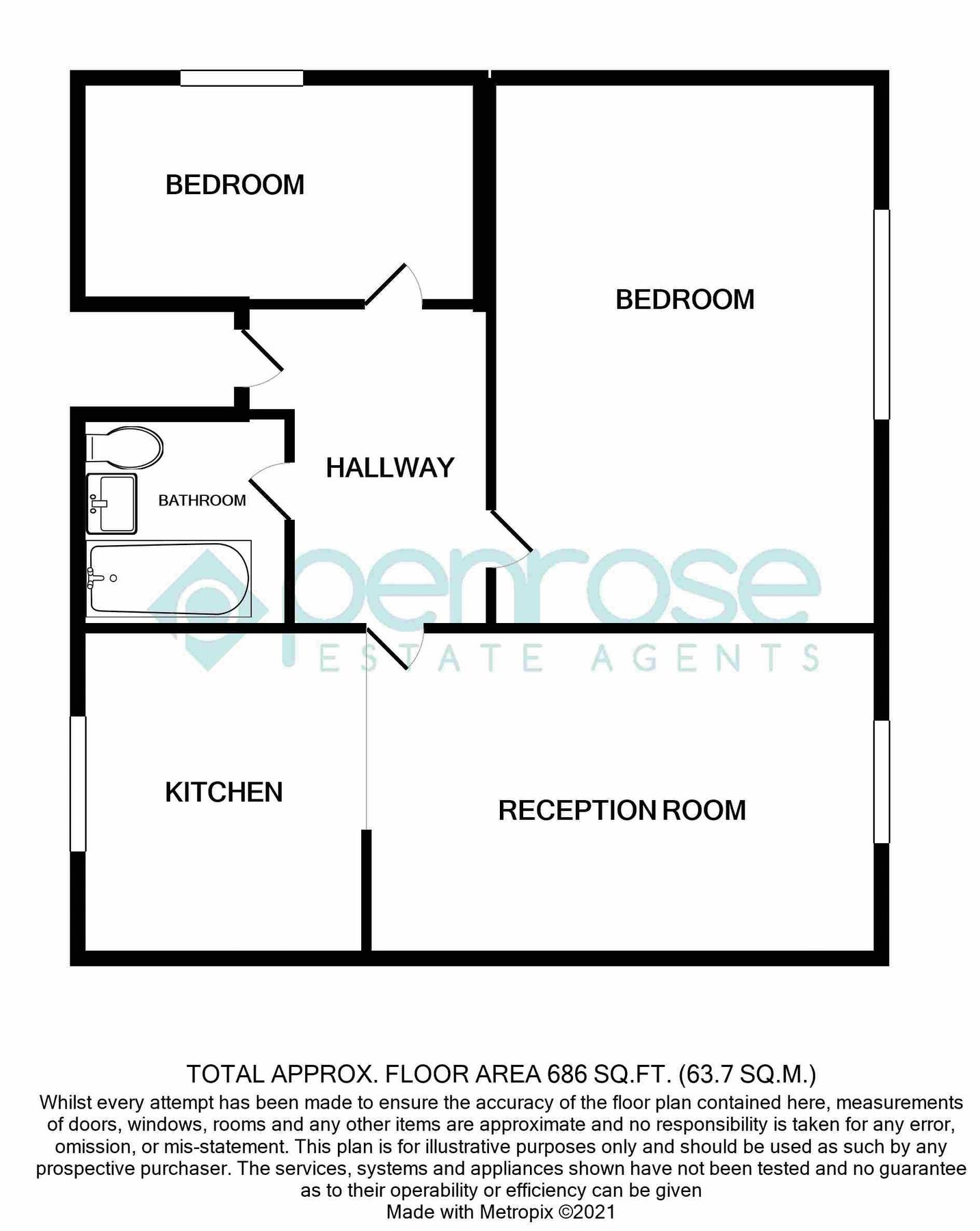 2 bed flat to rent in Clarendon Road, Luton LU2 Zoopla