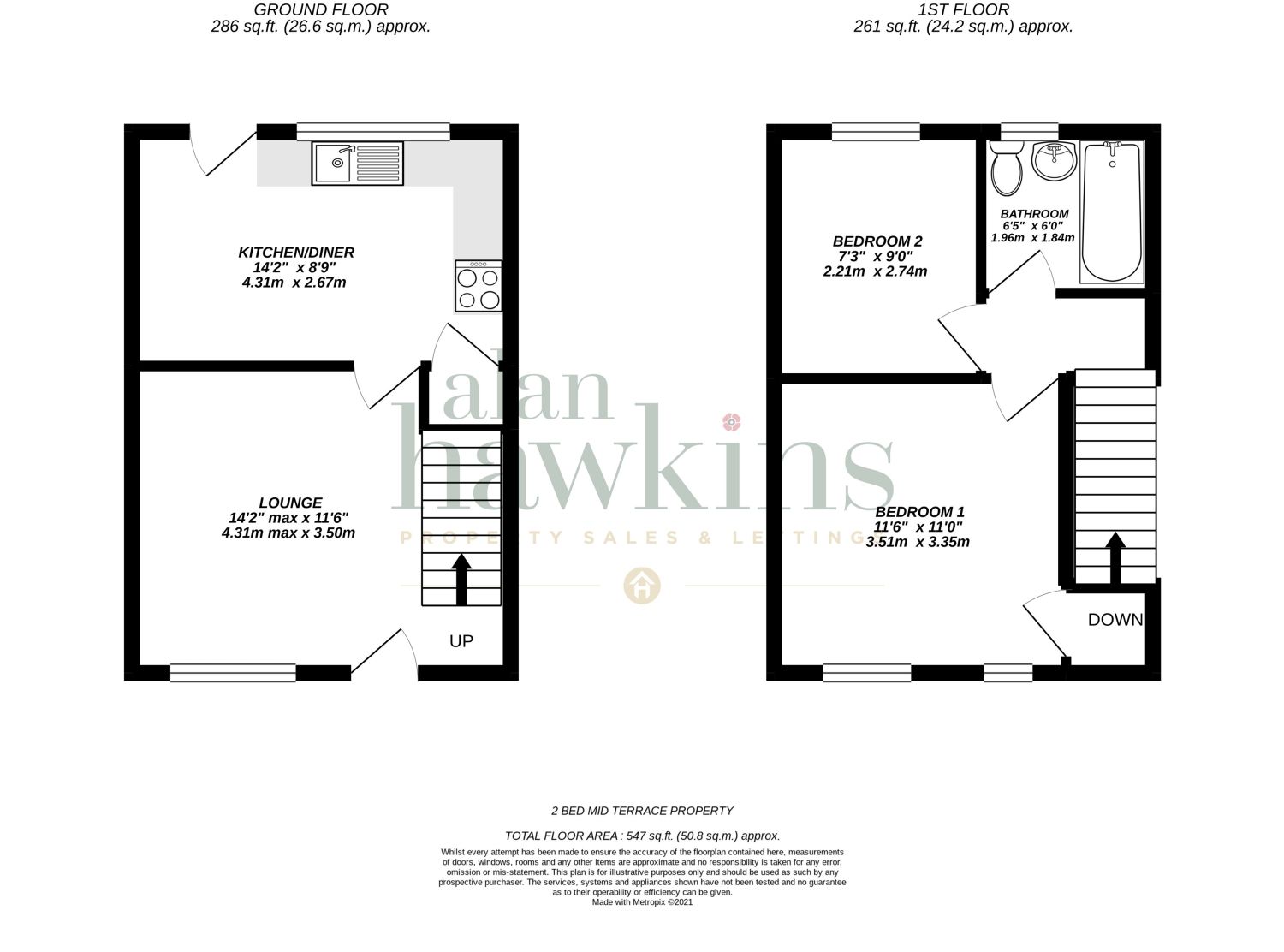 2 bed terraced house to rent in Alveston Close, Westlea, Swindon