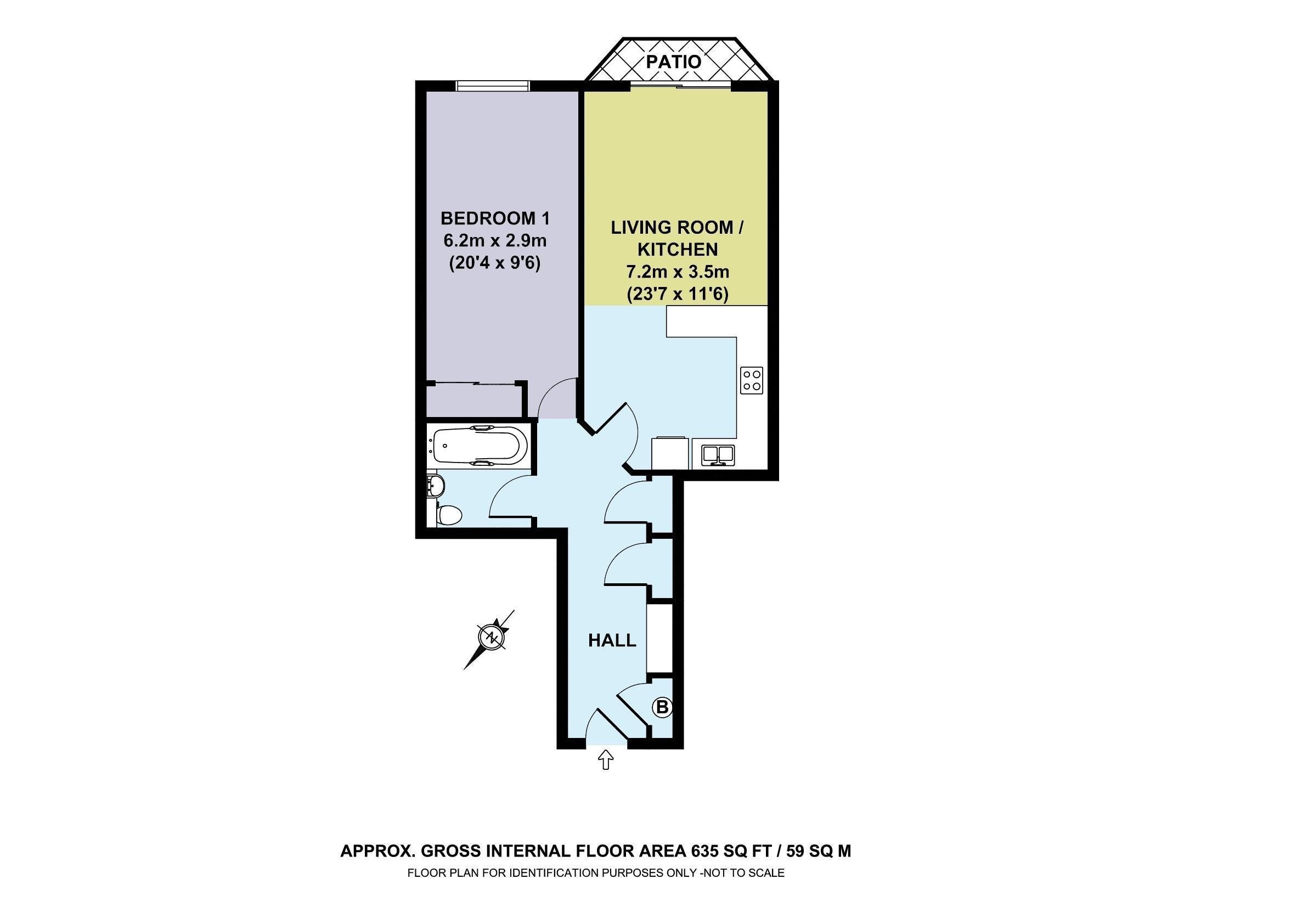 1 bed flat to rent in Nightingale Lodge, Carlton Gate, Admiral Walk W9