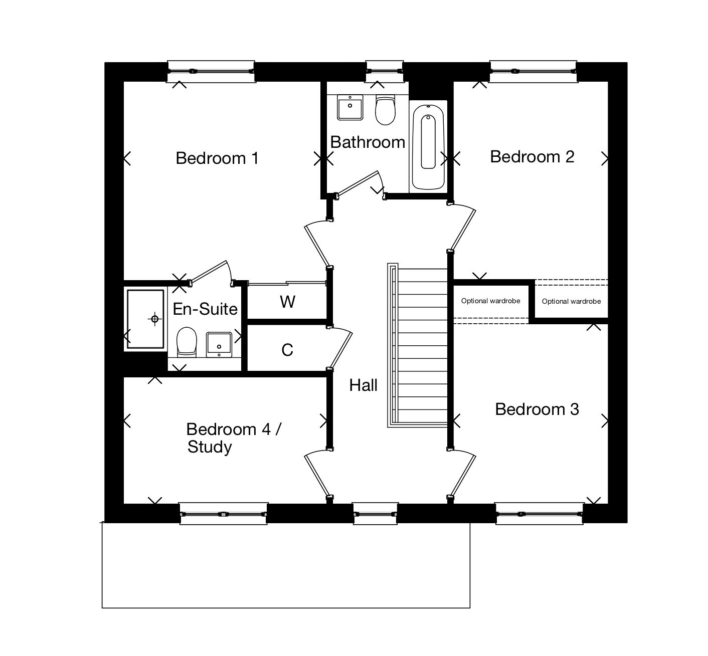 New home, 4 bed detached house for sale in Stewart Gardens