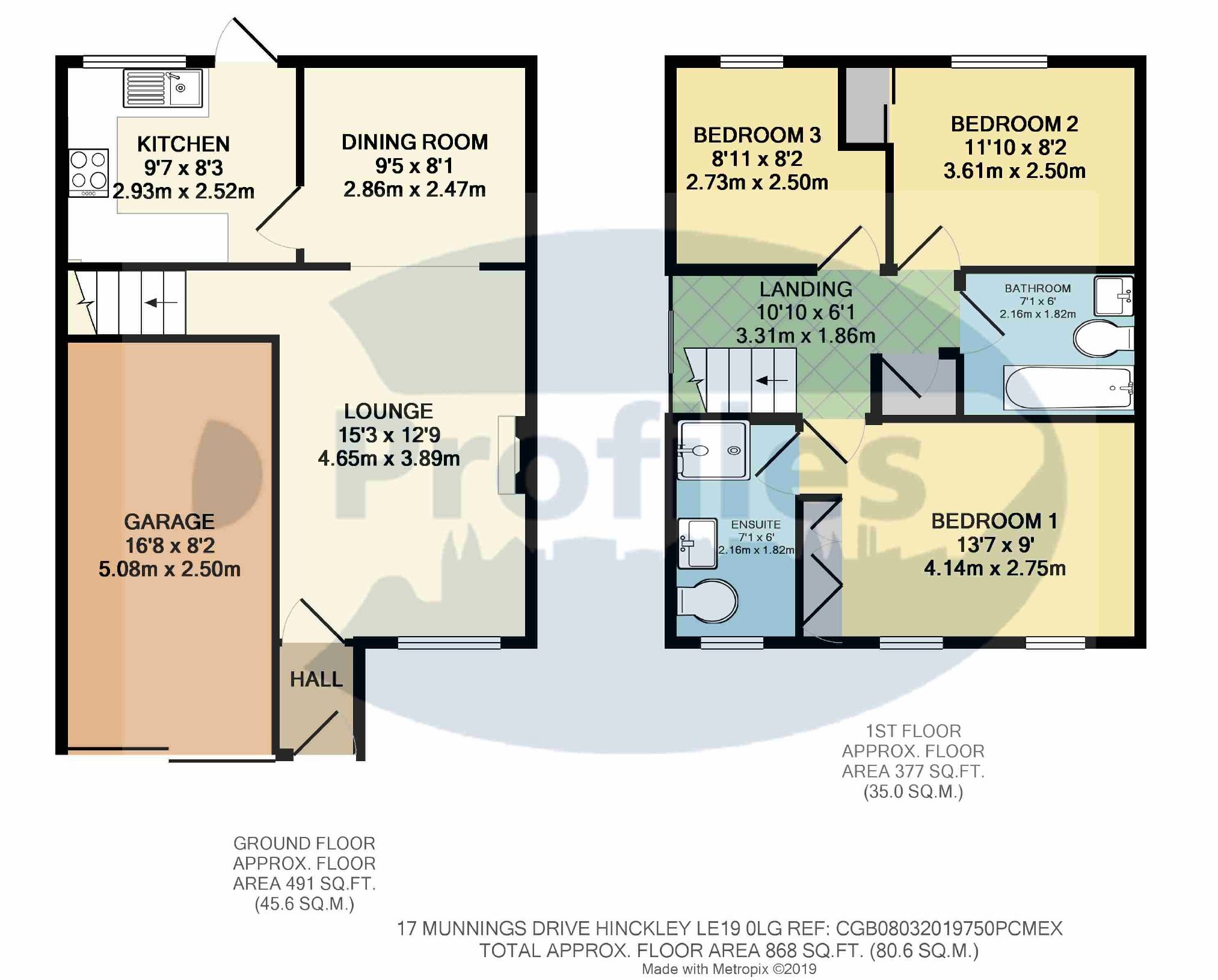 3 bed semidetached house for sale in Munnings Drive, Hinckley LE10