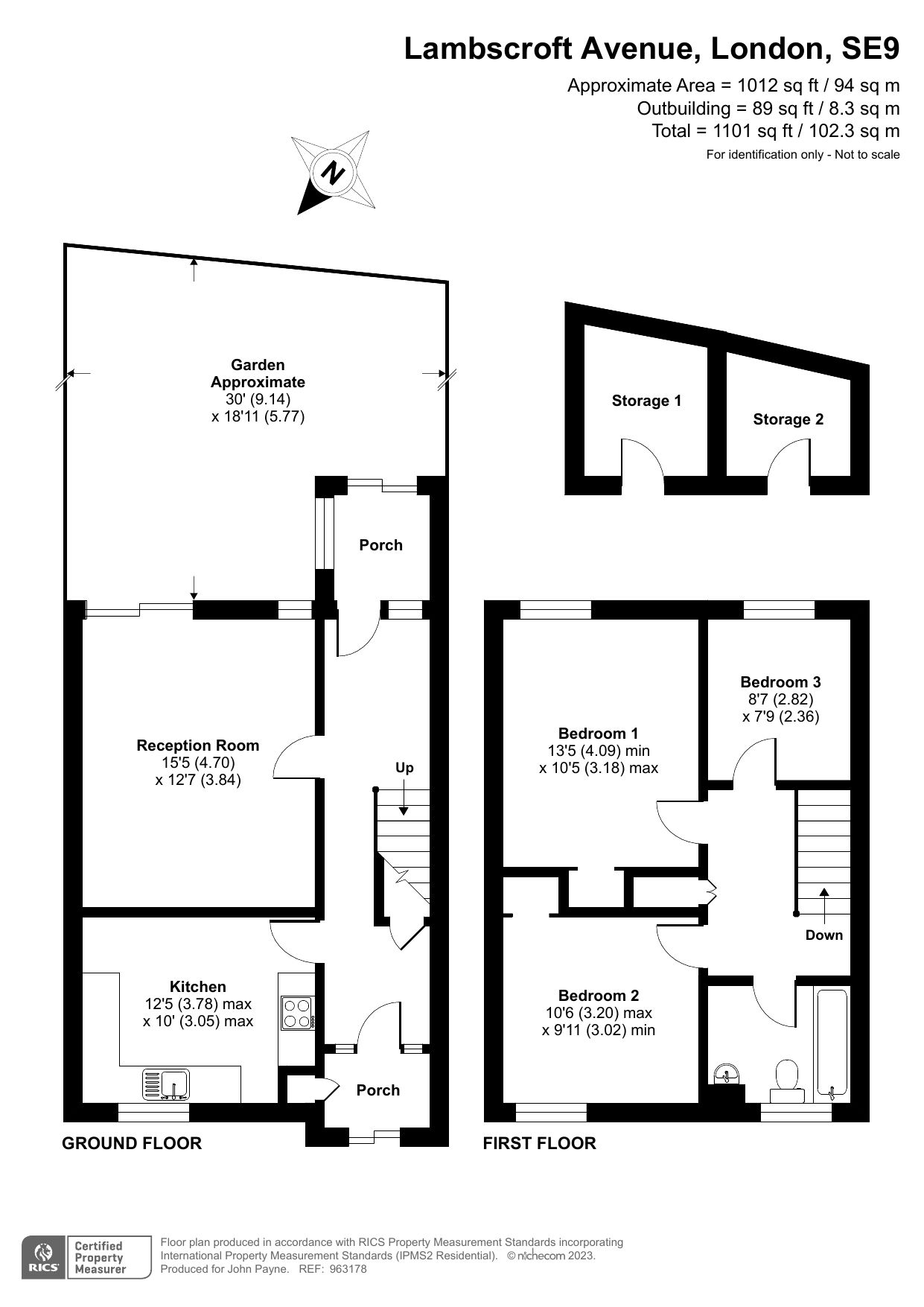 3 bed terraced house for sale in Lambscroft Avenue, London SE9 Zoopla