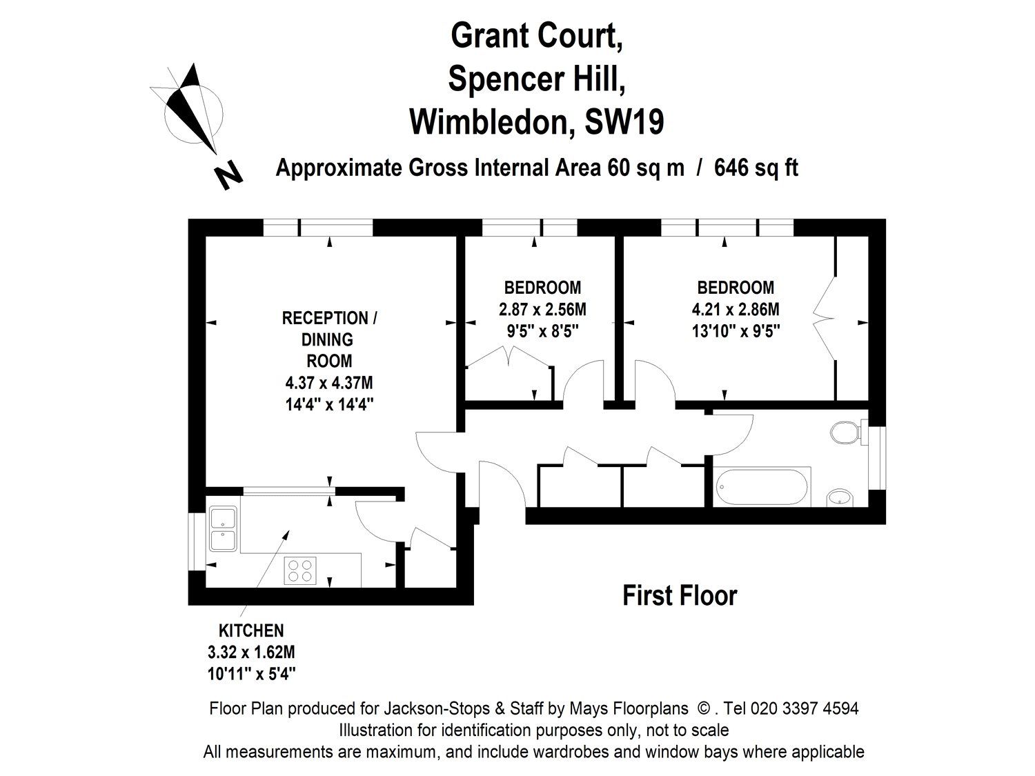 2 bed flat to rent in Grant Court, 18 Spencer Hill, Wimbledon SW19 Zoopla