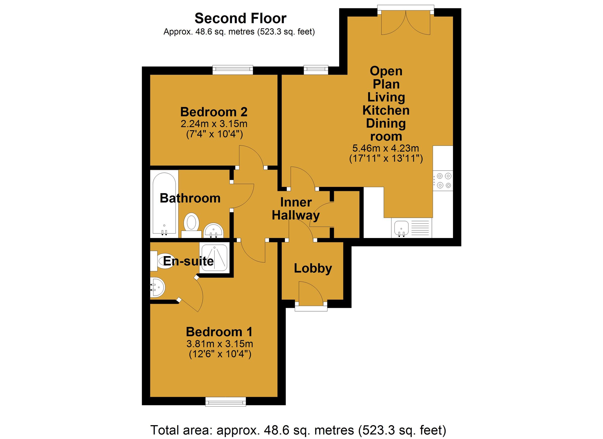 2 bed flat for sale in Murrayfield House, 8 Twickenham Close, Swindon