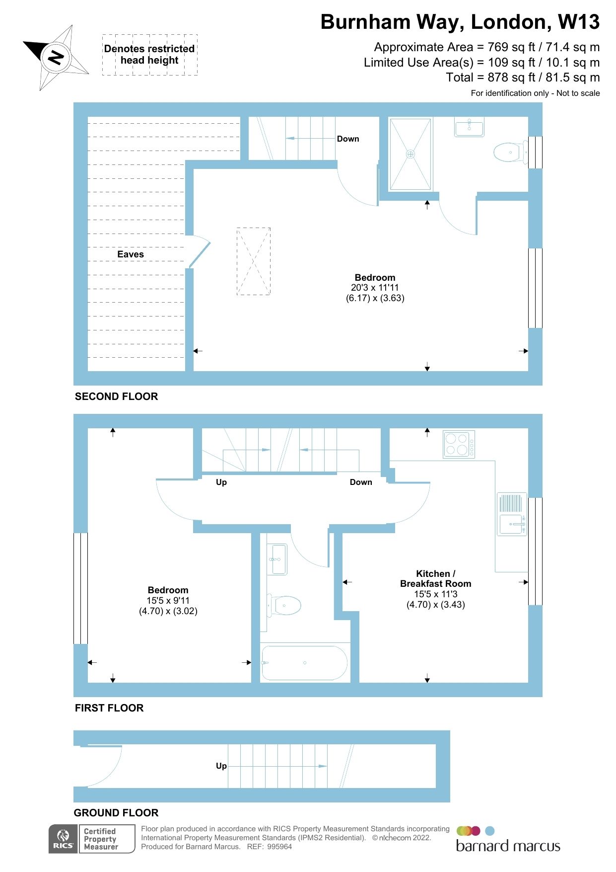 2 bed flat for sale in Burnham Way, London W13 Zoopla