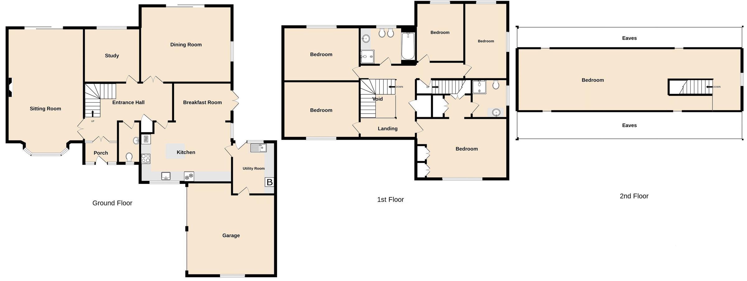 6 bed detached house for sale in The Downlands, Warminster BA12 Zoopla