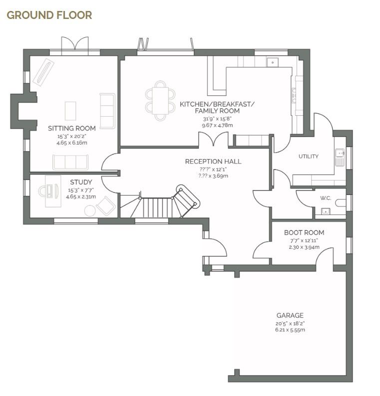 New home, 5 bed detached house for sale in Gill Wood, Wadhurst, East