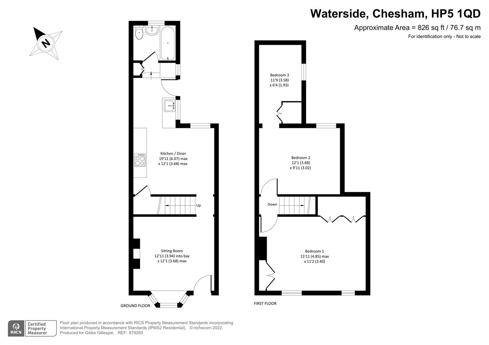3 bed terraced house for sale in Waterside, Chesham, Buckinghamshire