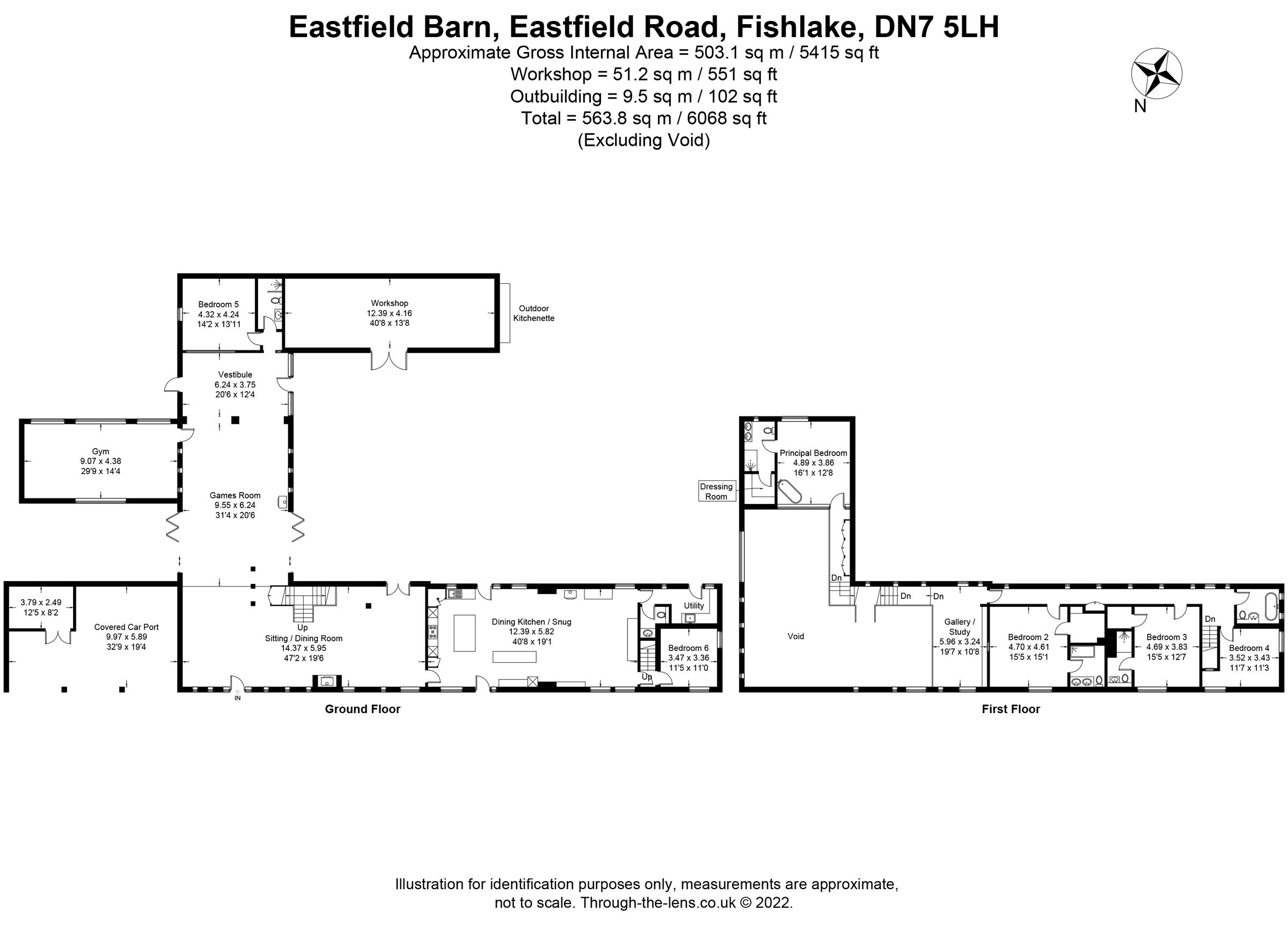 5 bed detached house for sale in Eastfield Barn, East Field Road
