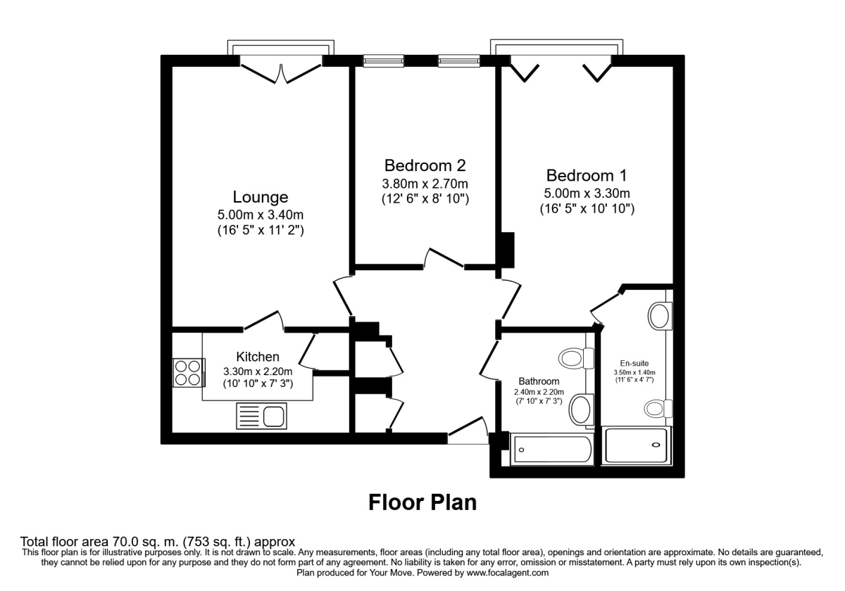2 bed flat to rent in Scotney Gardens, St. Peters Street, Maidstone