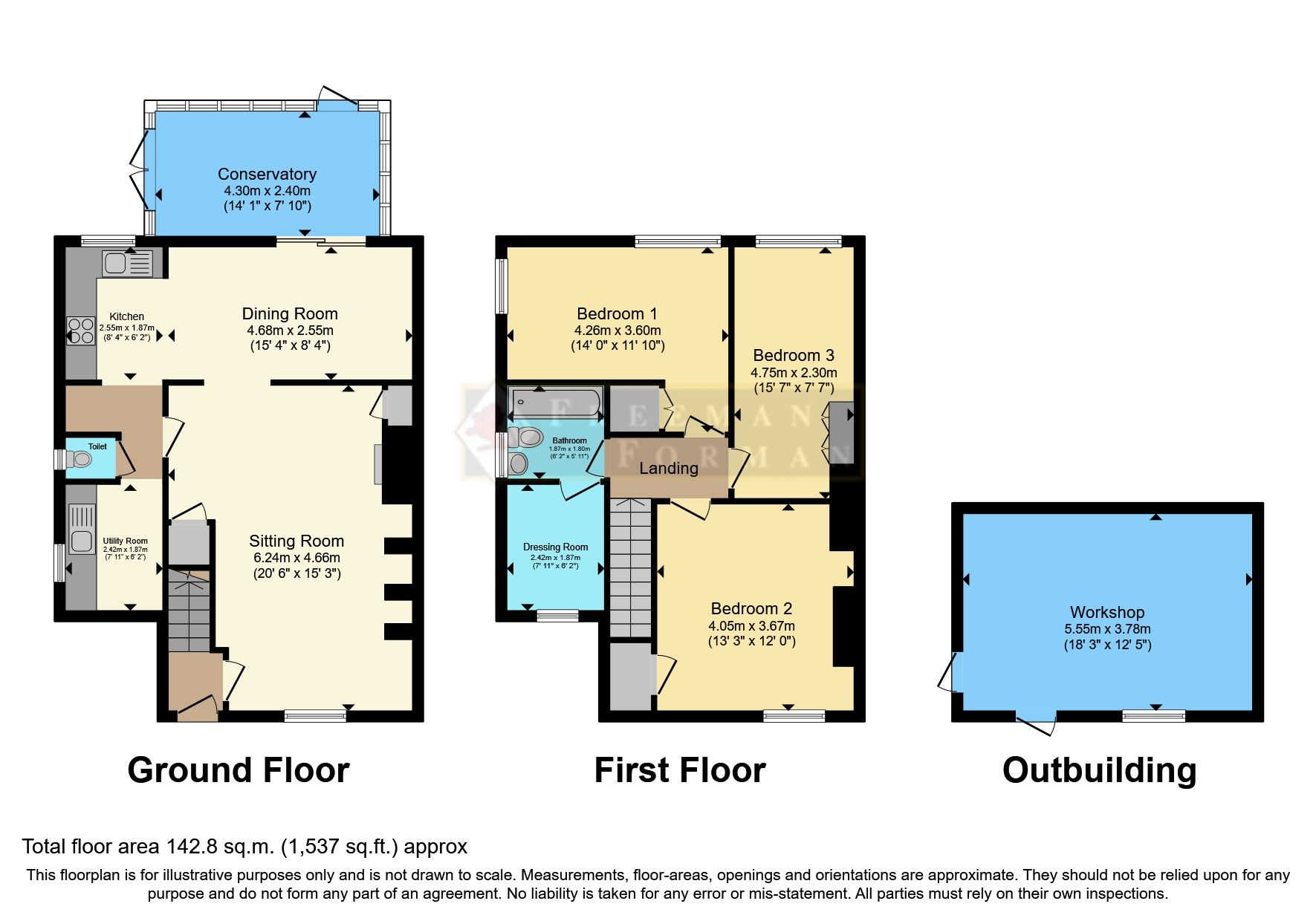 3 bed semidetached house for sale in Heathfield Road, Burwash Common