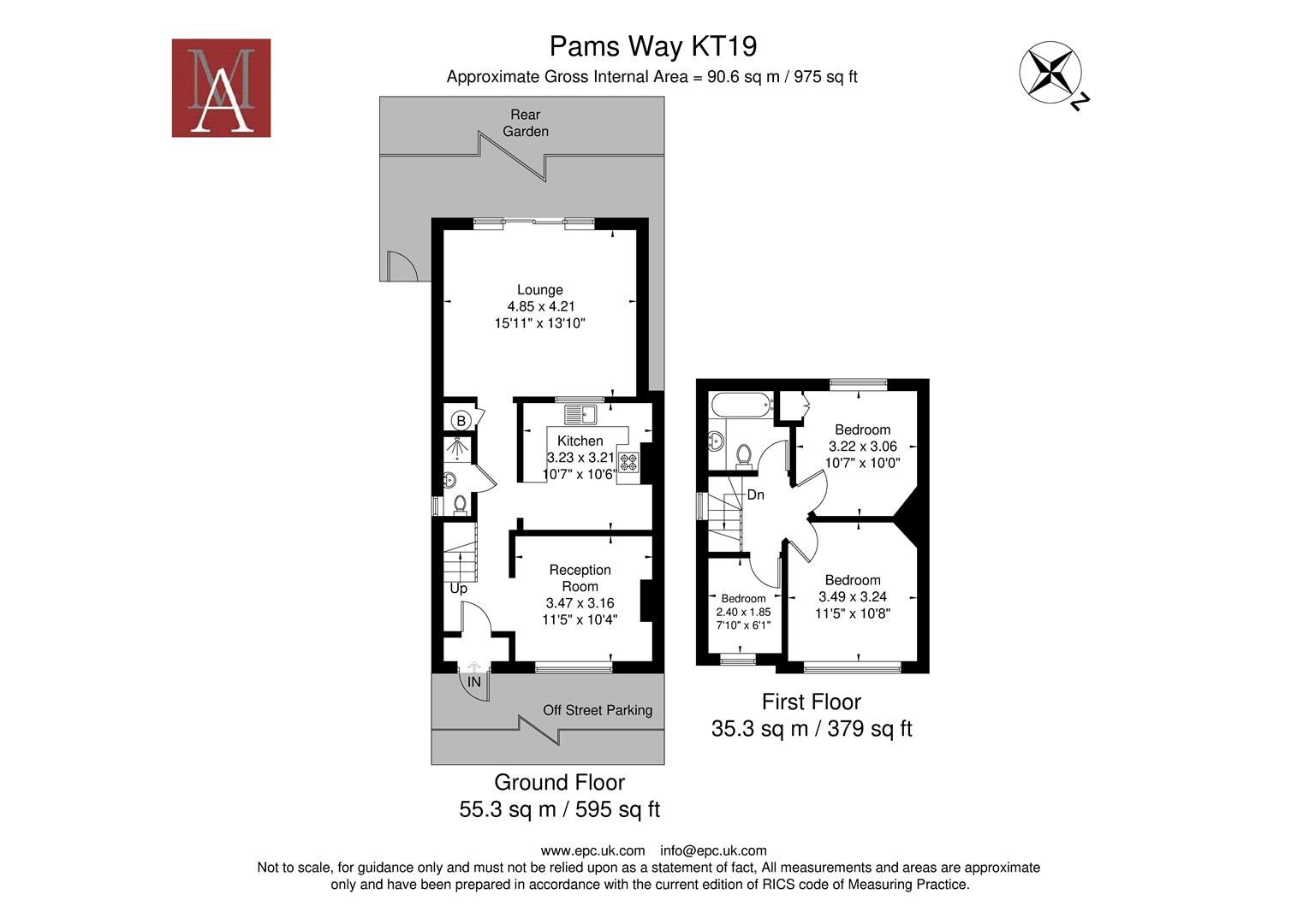 3 bed semidetached house for sale in Pams Way, Ewell, Epsom KT19 Zoopla