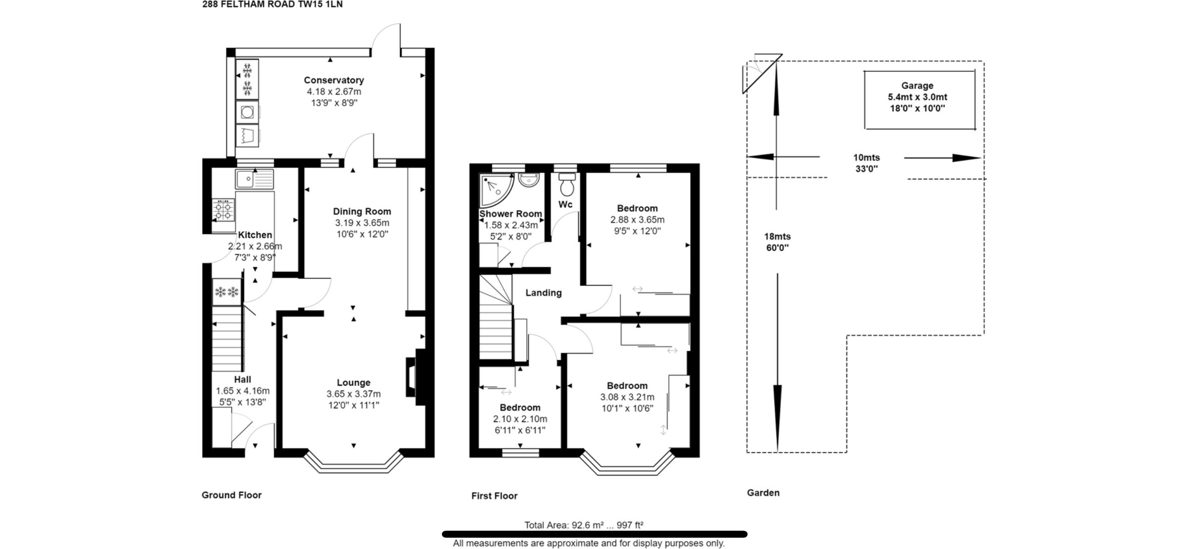 3 bed semidetached house to rent in Feltham Hill Road, Ashford TW15