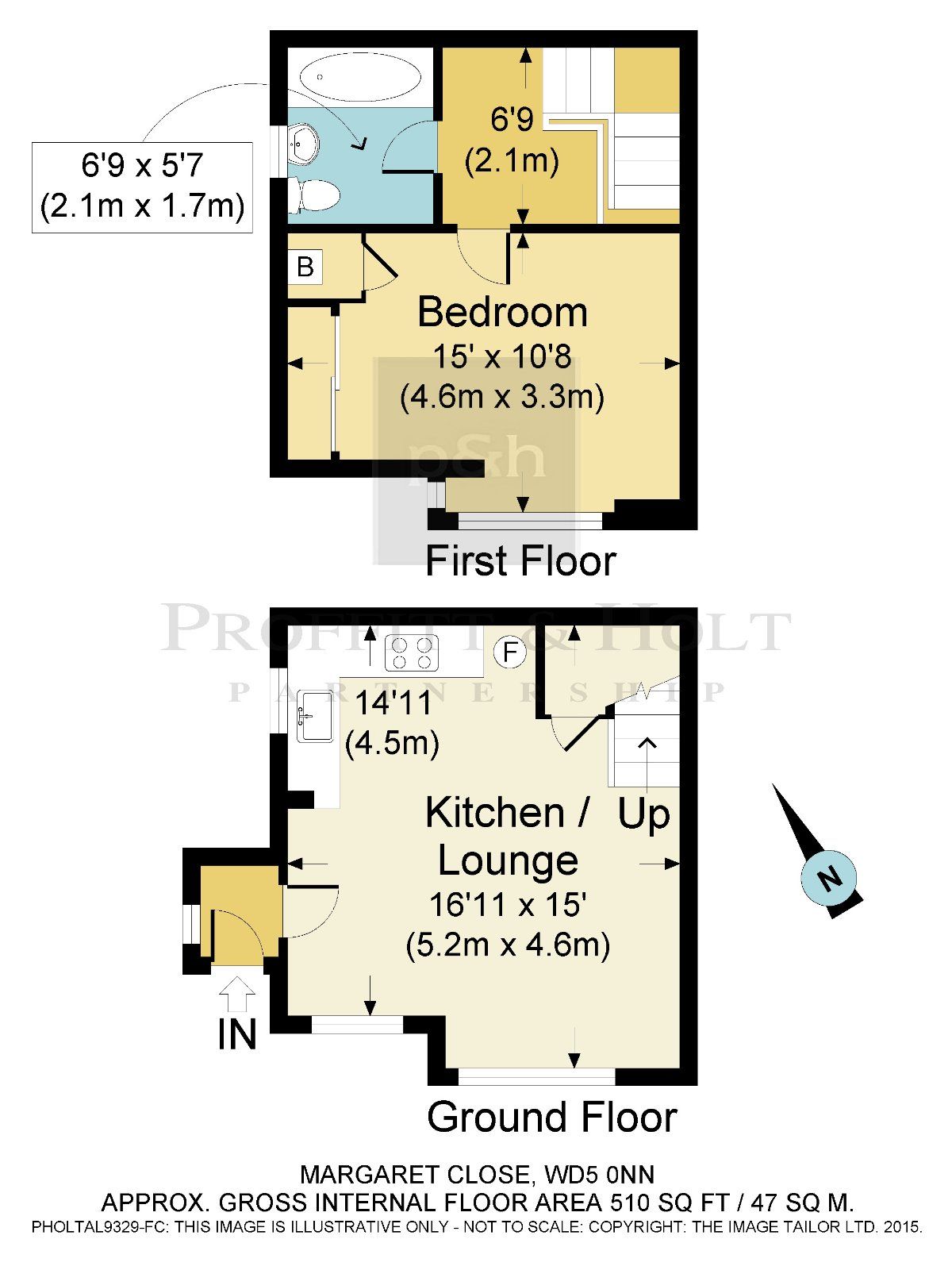 1 bed end terrace house for sale in Margaret Close, Abbots Langley WD5