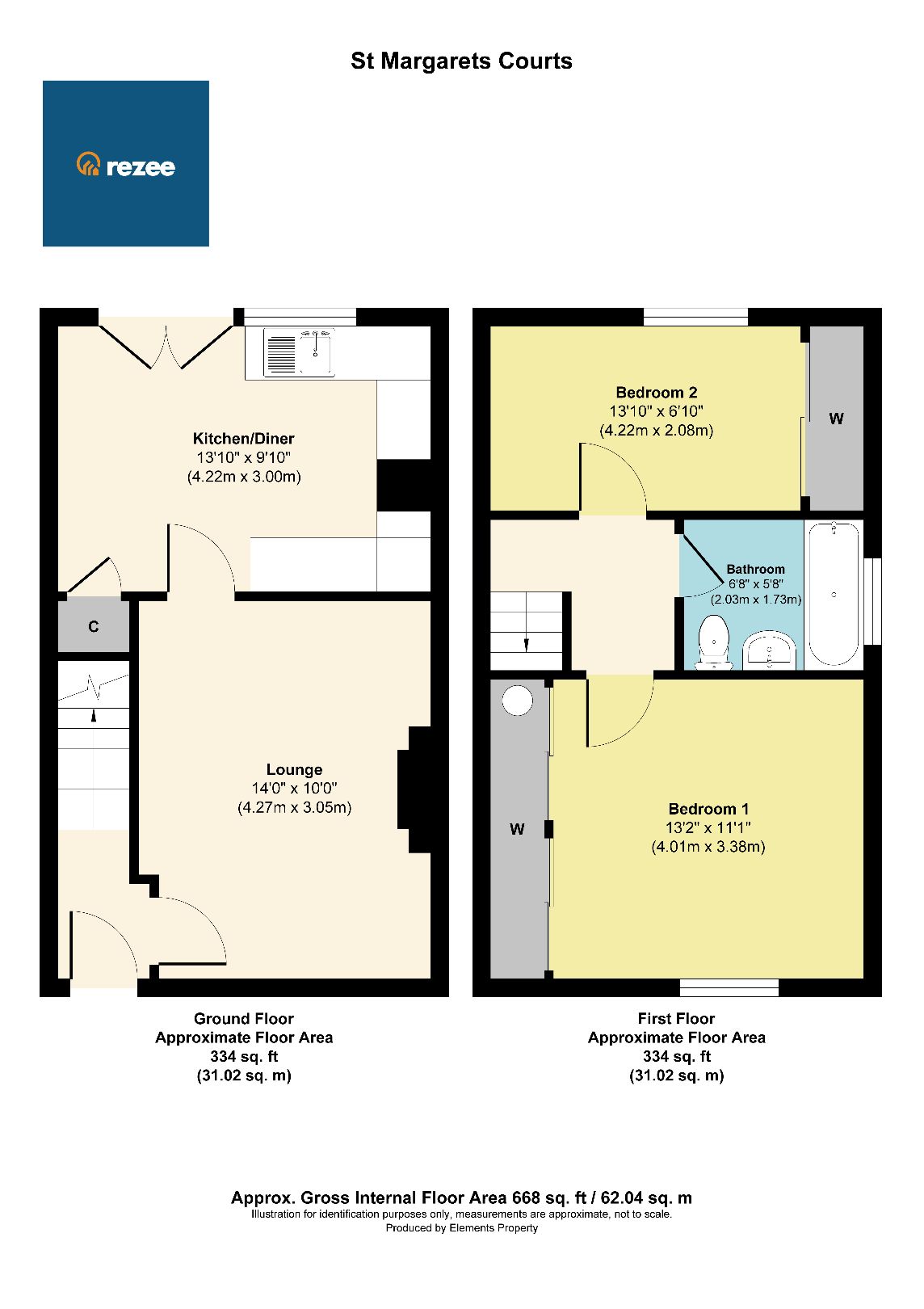 2 bed semidetached house for sale in St Margarets Court, Shannon Road