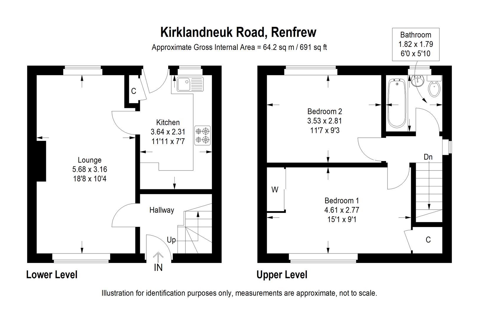 2 bed end terrace house for sale in Kirklandneuk Road, Renfrew PA4 Zoopla