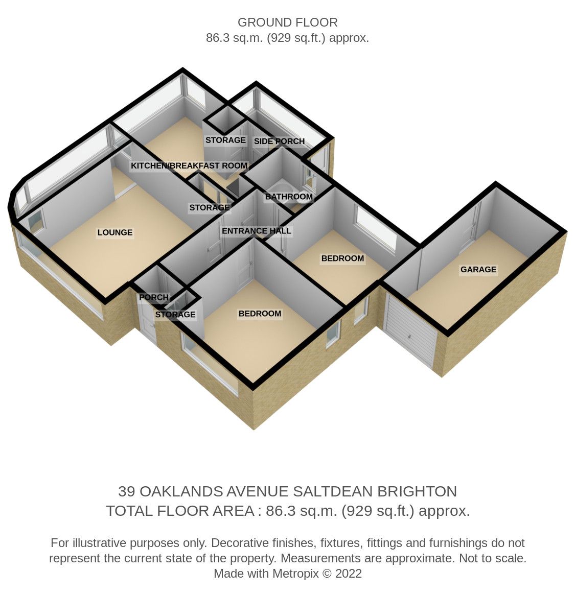 2 bed detached bungalow for sale in Oaklands Avenue, Saltdean, Brighton
