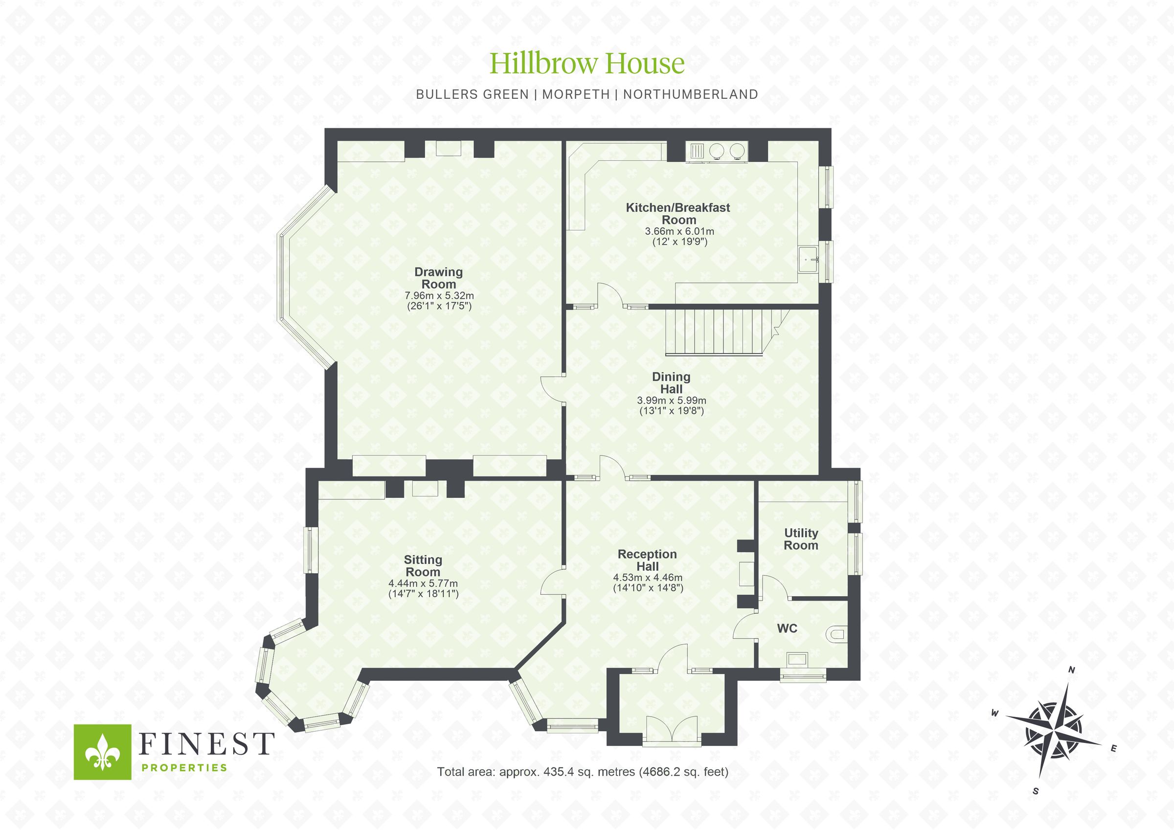 6 bed town house for sale in Hillbrow House, Bullers Green, Morpeth