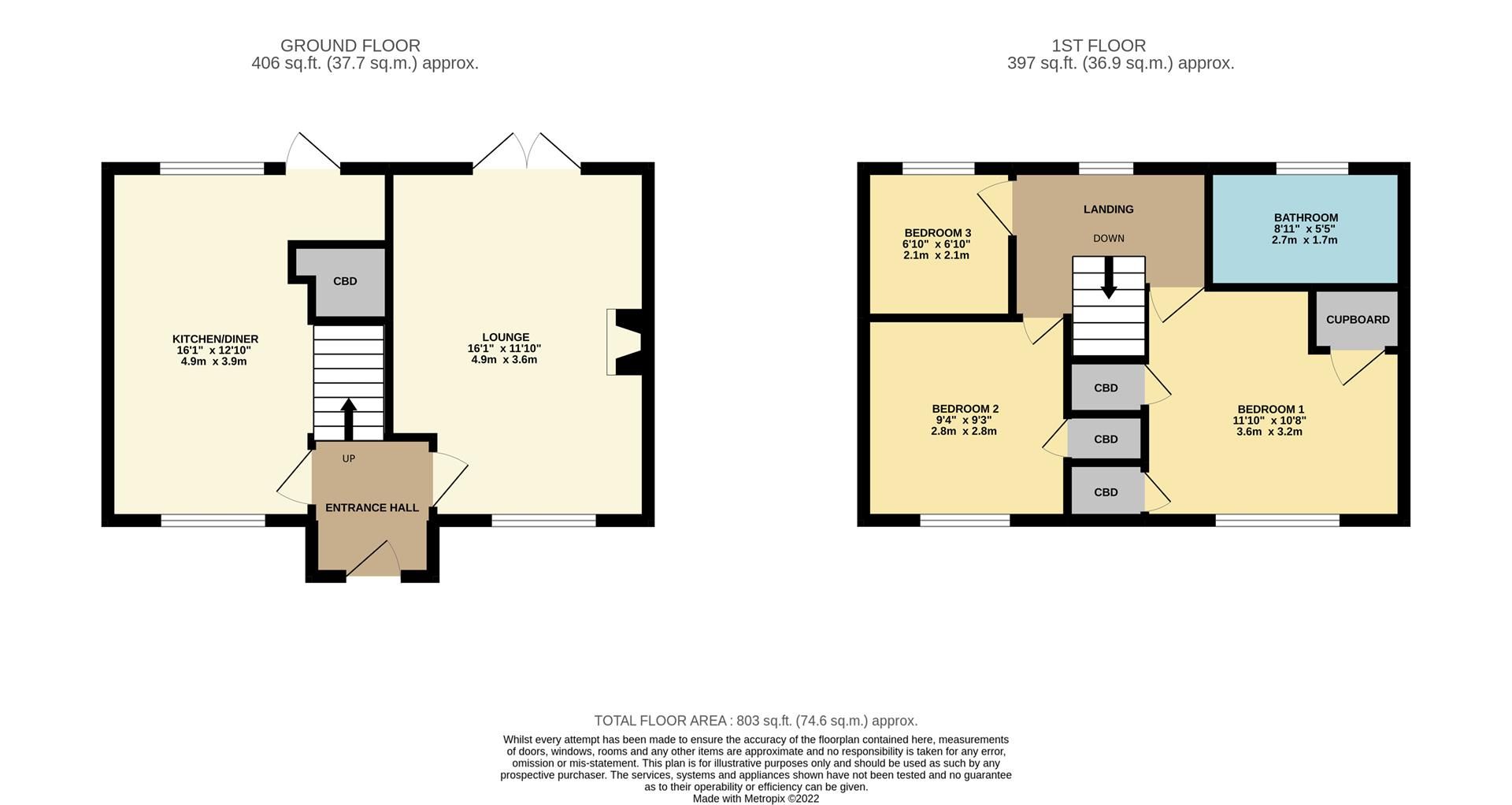 3 bed terraced house for sale in Village Green Road, Crayford, Dartford