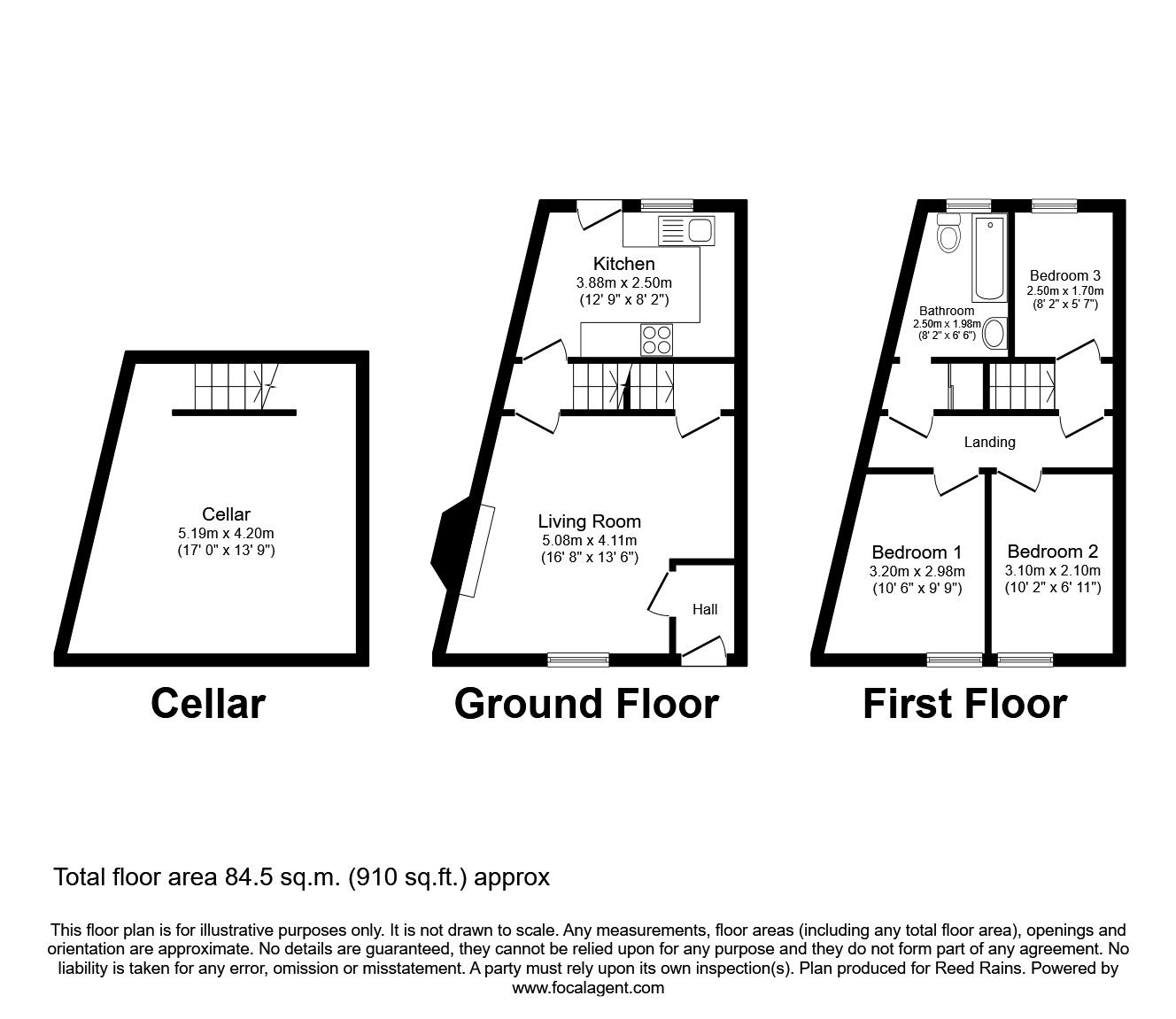 3 bed terraced house for sale in Tithe Barn Street, Horbury, Wakefield