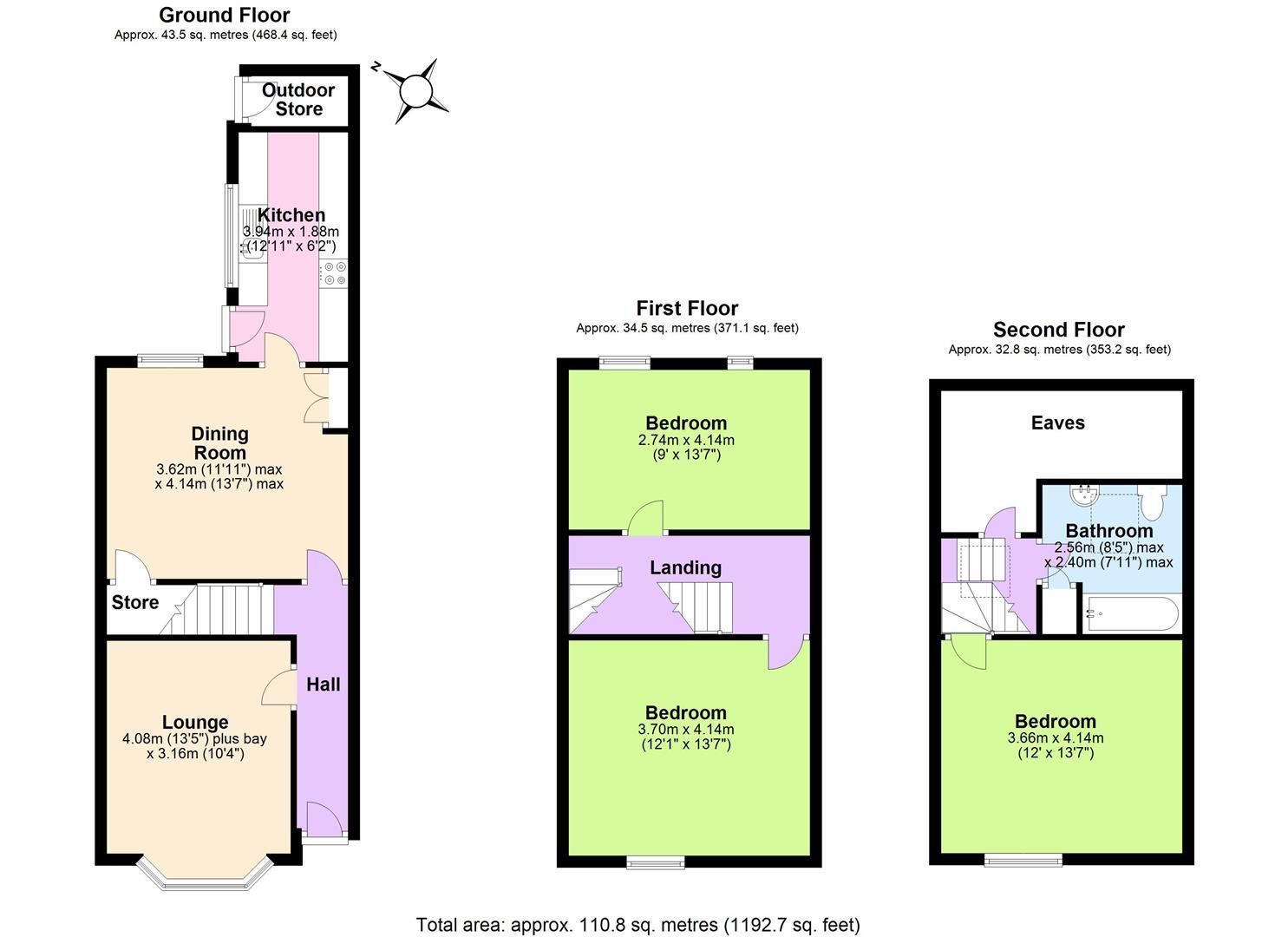3 bed terraced house for sale in Wilford Crescent East, Meadows