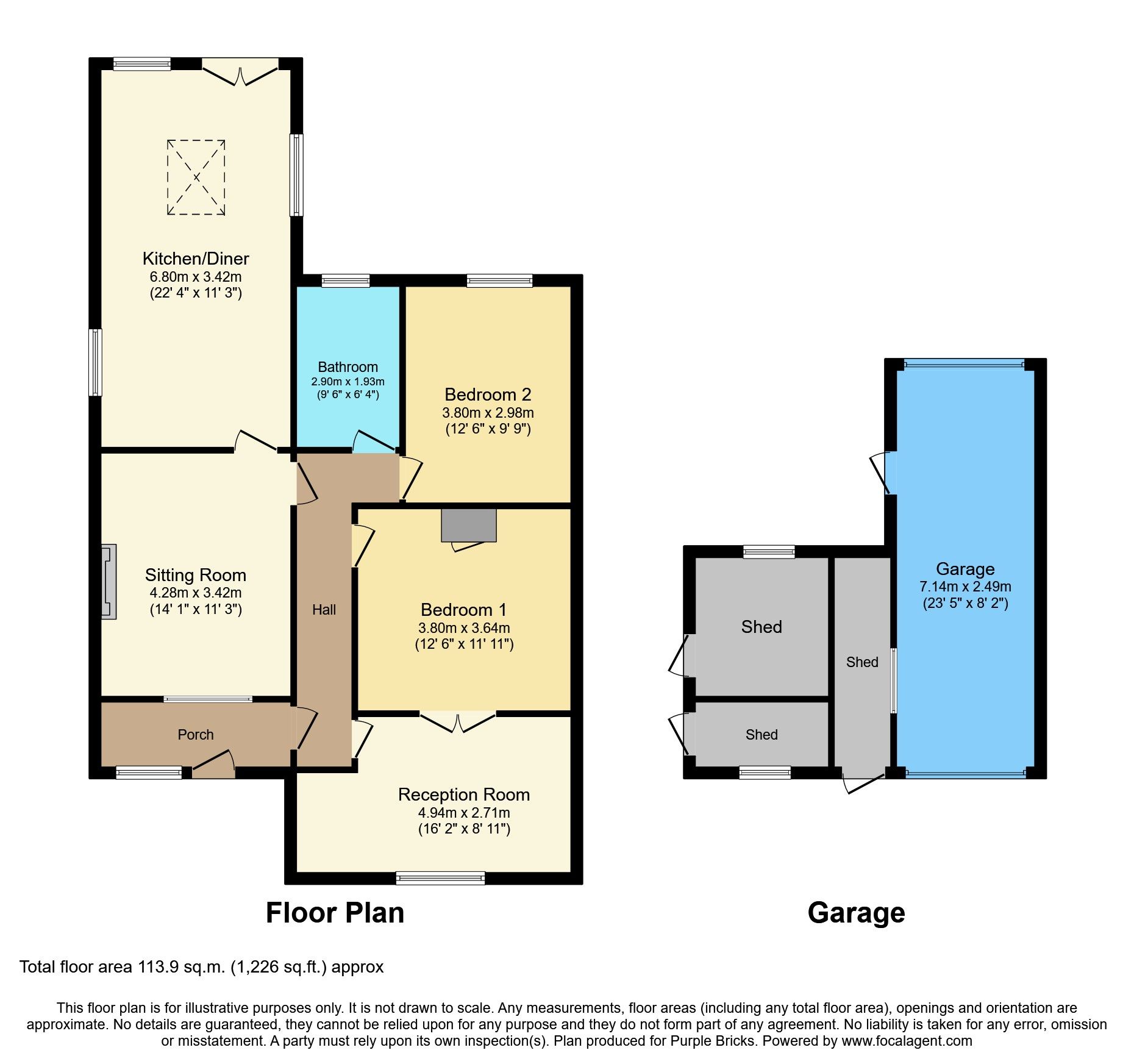 2 bed detached bungalow for sale in Cheney Manor Road, Swindon SN2 Zoopla