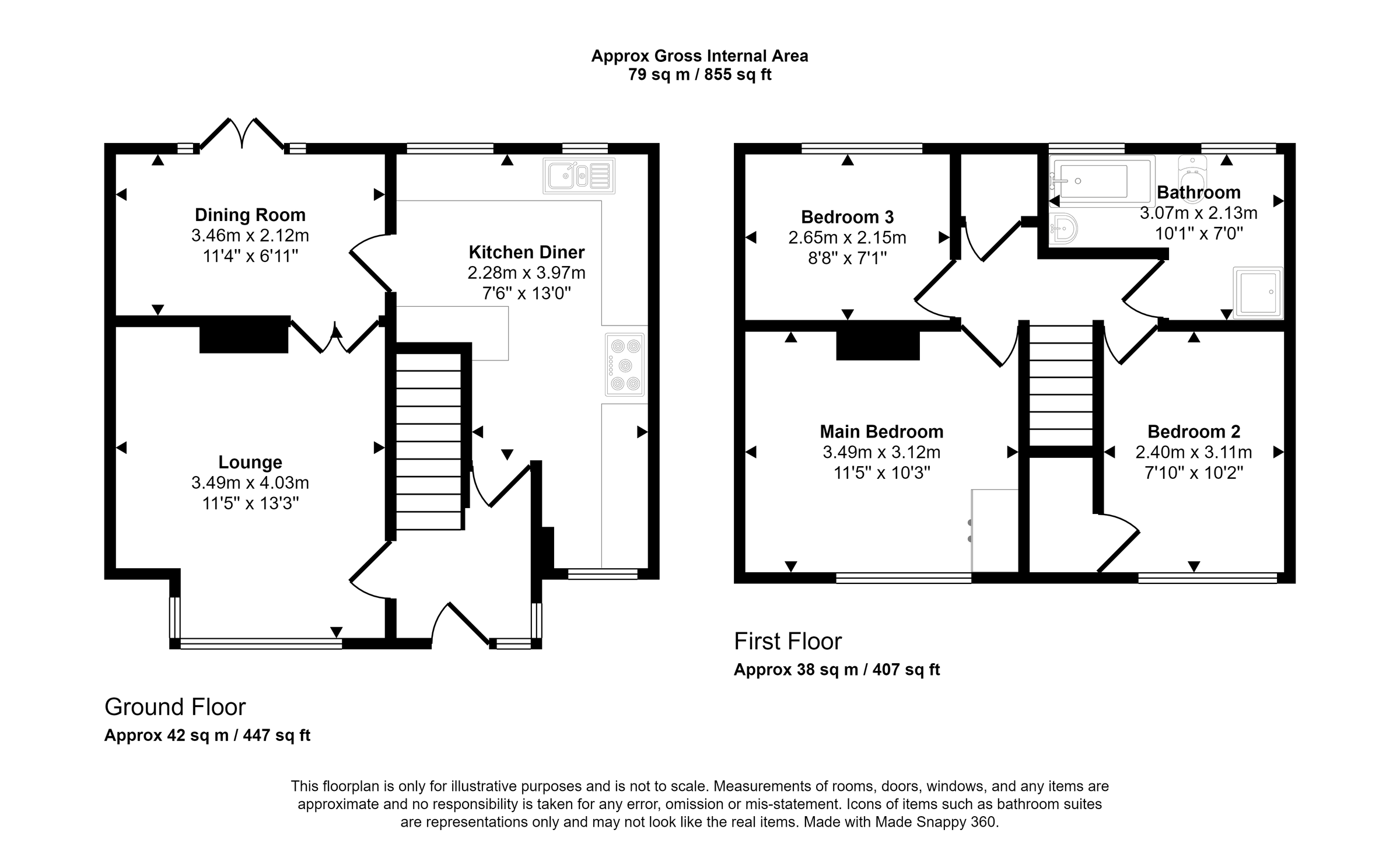 3 bed semidetached house for sale in Devon Road, North Shields NE29