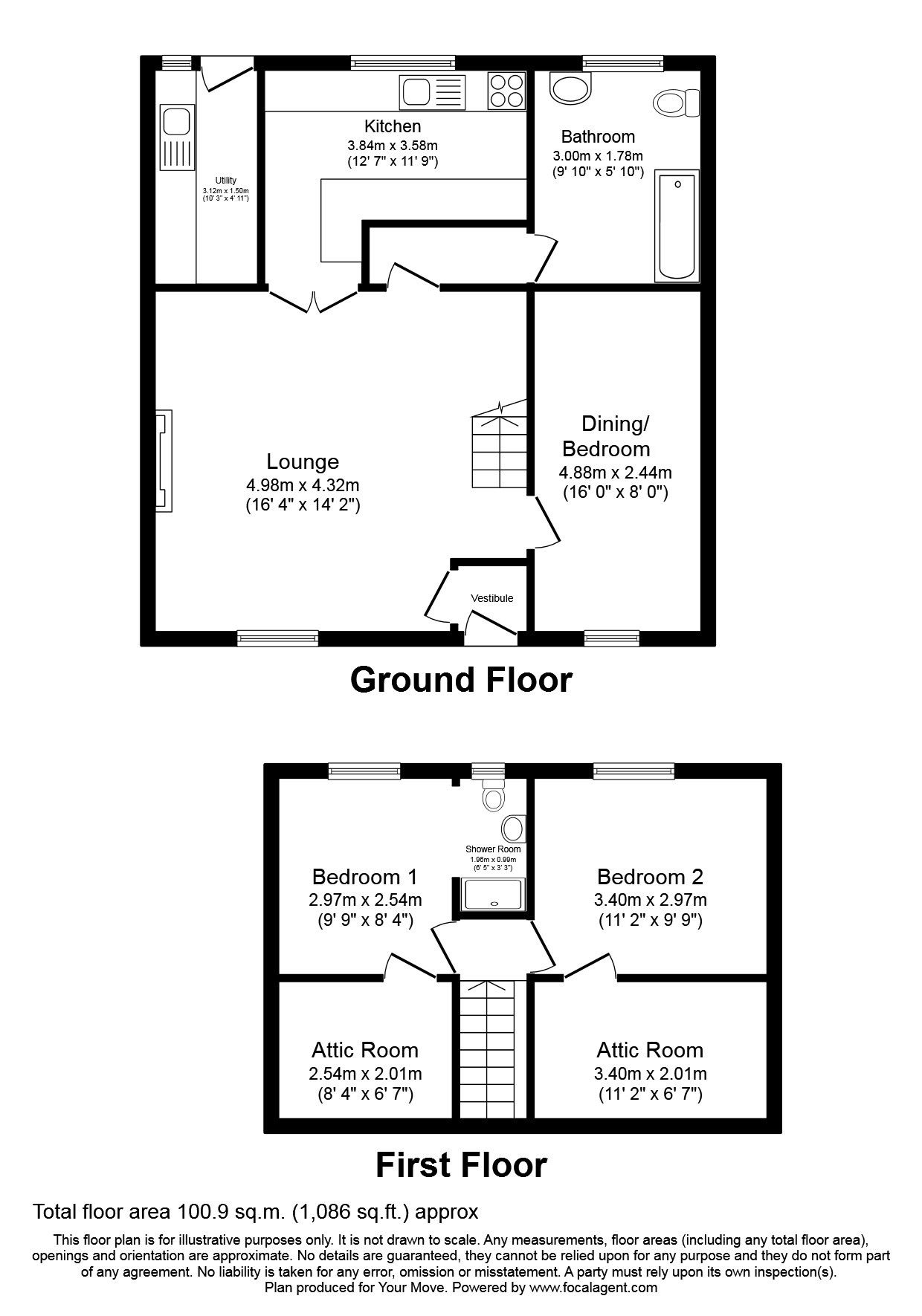 3 bed terraced house for sale in South Lochan, Sanquhar, Dumfries And