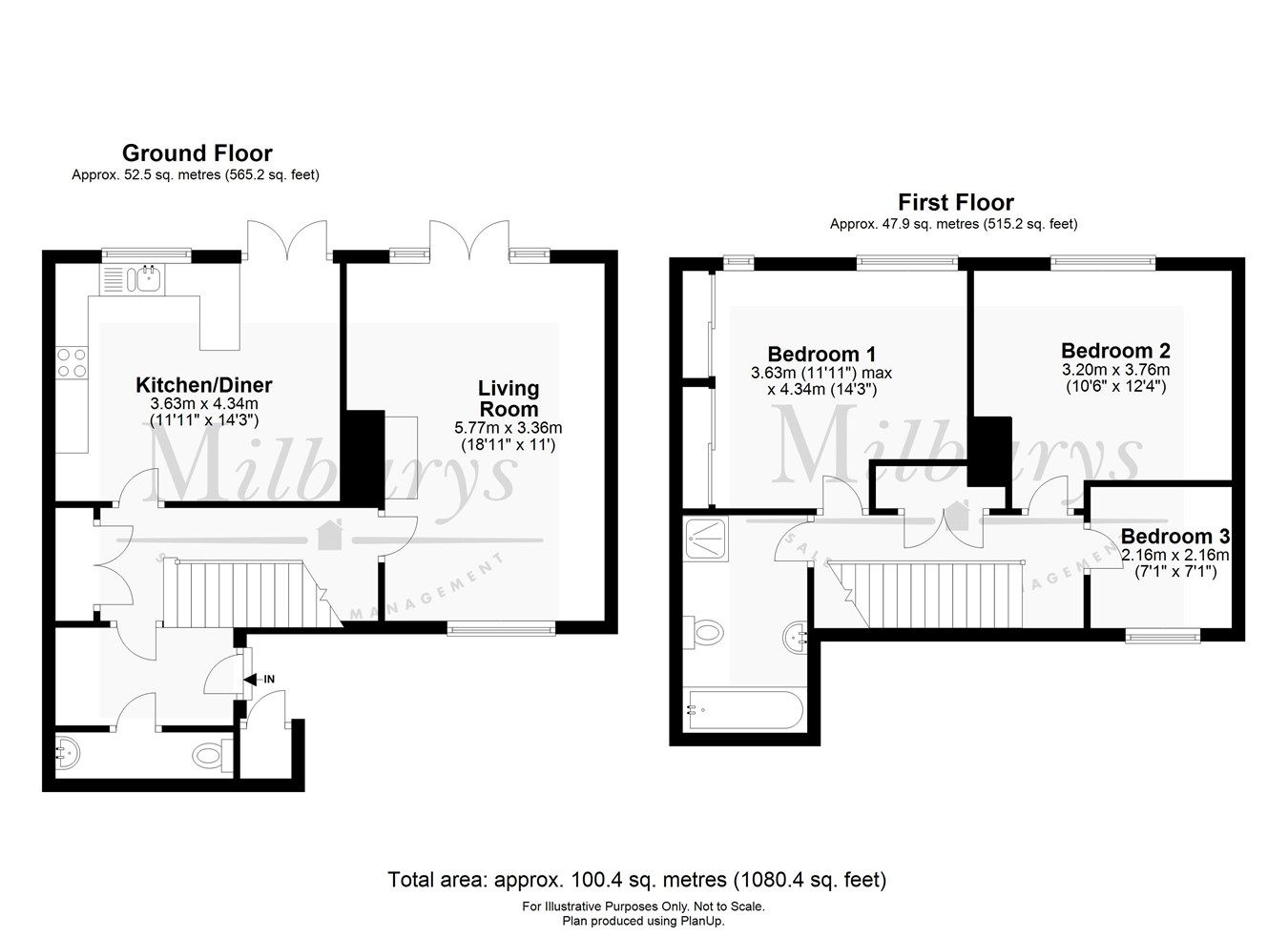 3 bed semidetached house for sale in Bramley Close, Kingswood, Wotton