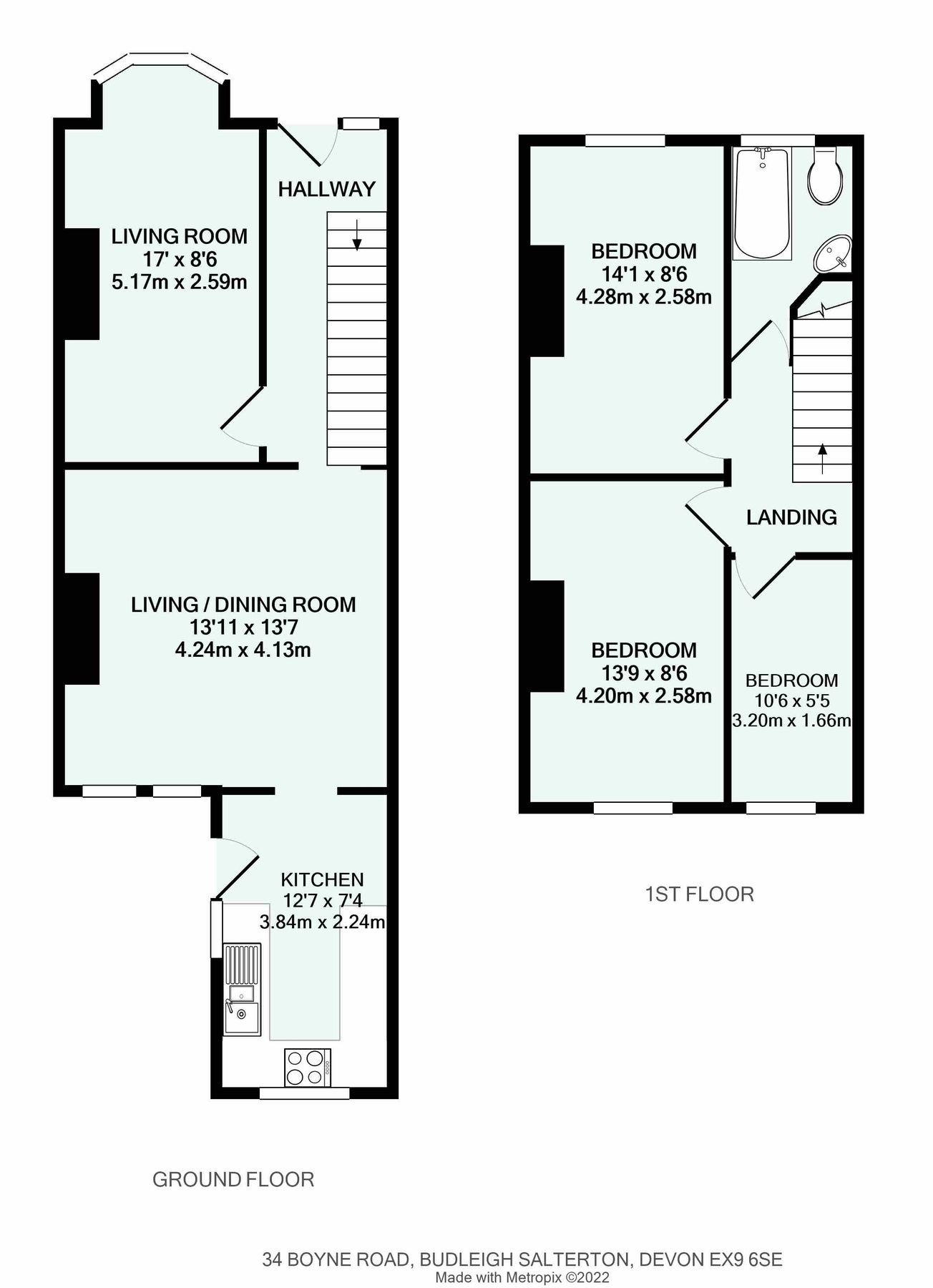 3 bed terraced house for sale in Boyne Road, Budleigh Salterton, Devon