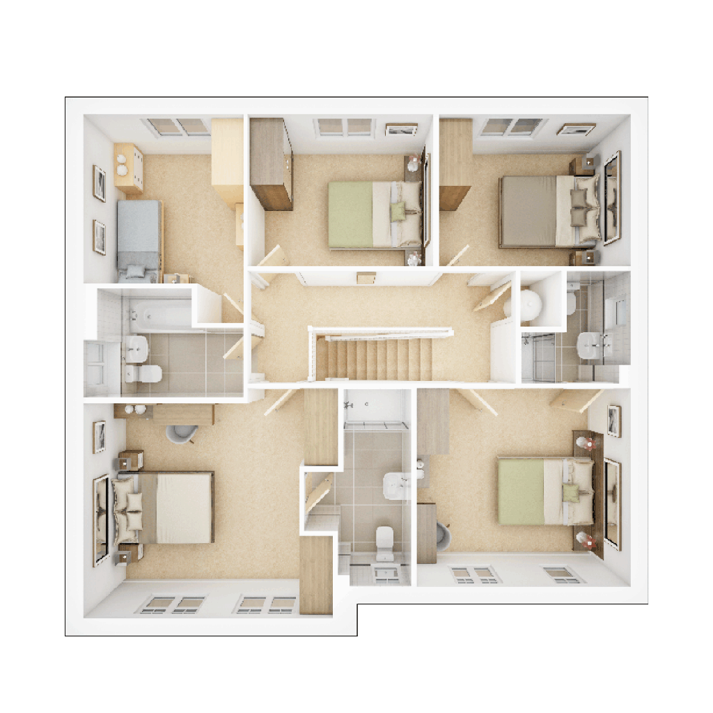 New home, 5 bed detached house for sale in "The Lavenham Plot 194" at