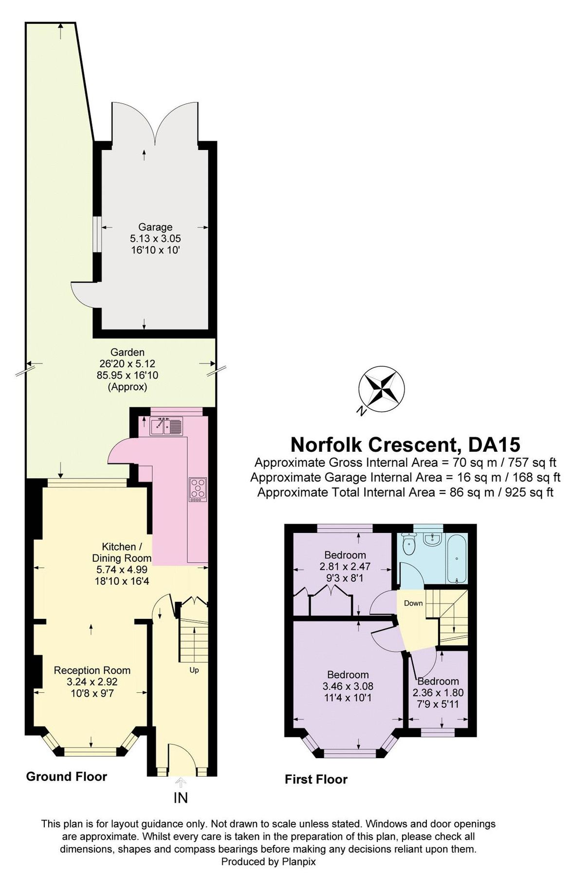3 bed terraced house for sale in Norfolk Crescent, Sidcup DA15 Zoopla