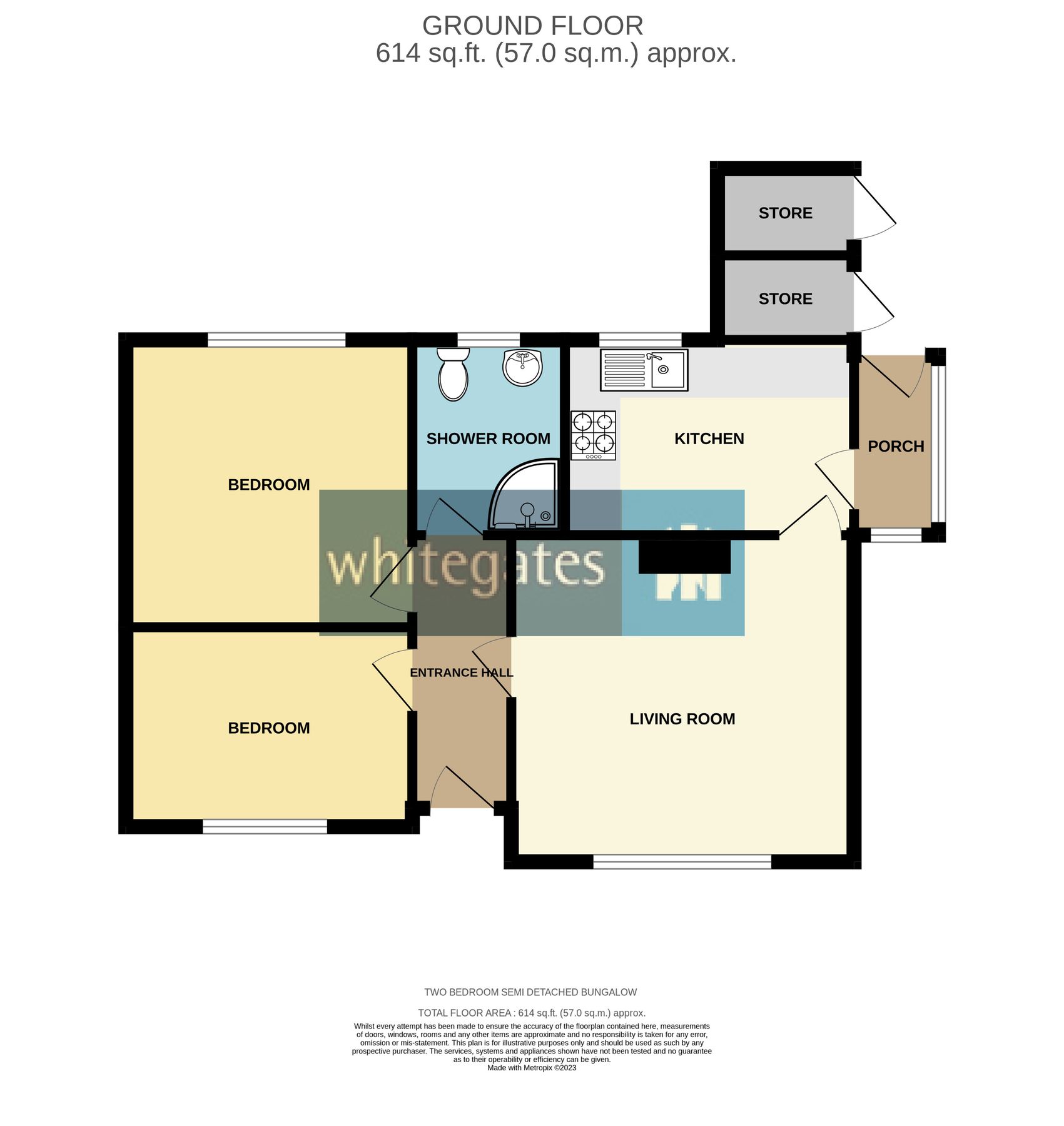 2 bed bungalow for sale in Craven Road, Hemsworth, Pontefract, West