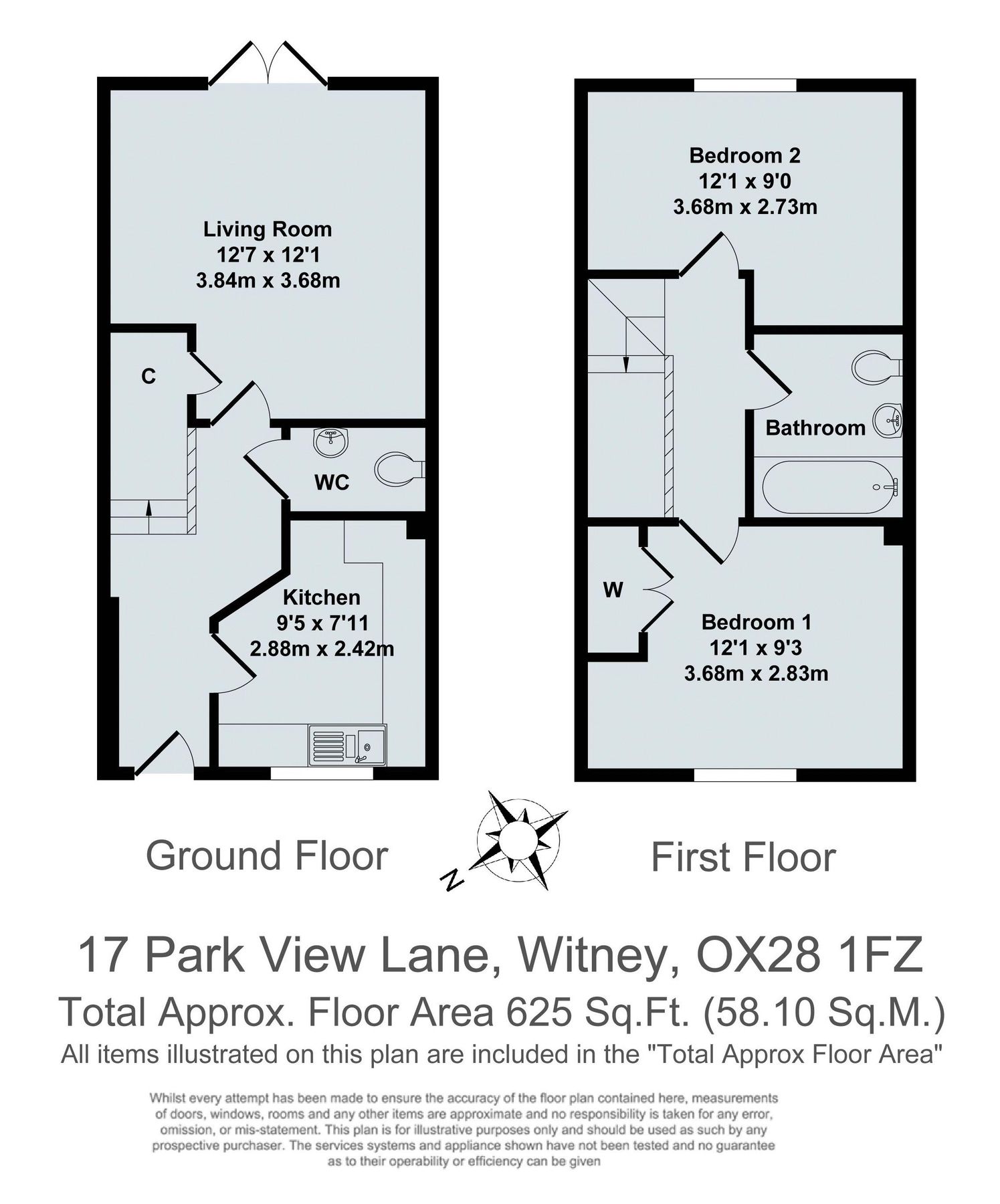 2 bed terraced house for sale in Park View Lane, Madley Park, Witney