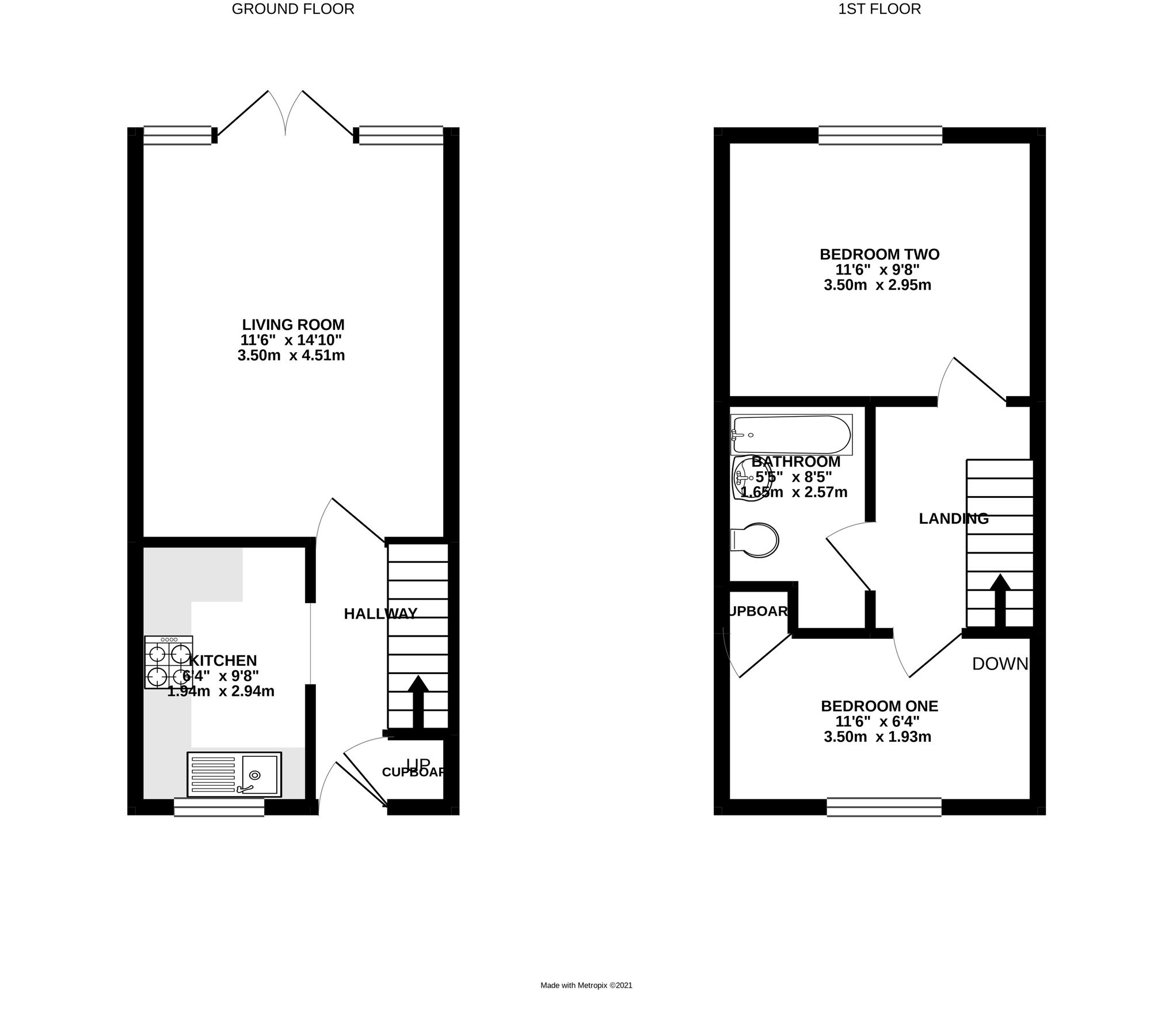 2 bed terraced house to rent in St Benedicts Close, Aldershot