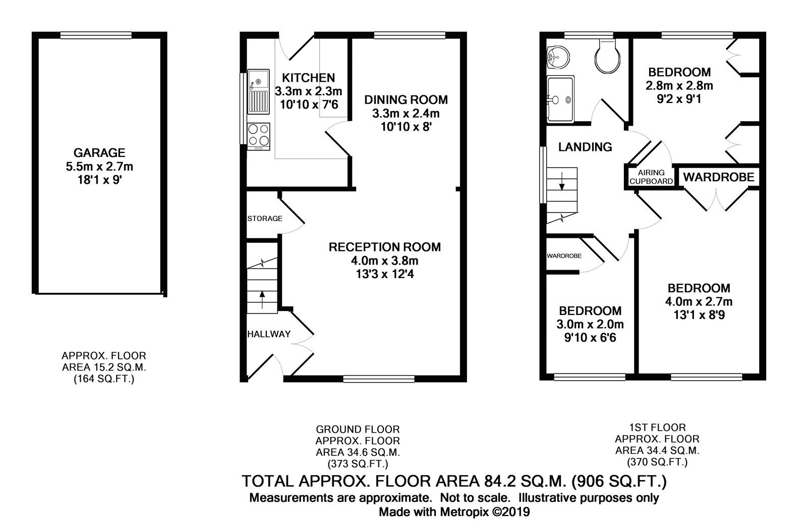 3 bed semidetached house for sale in Claremont Road, Hextable, Kent