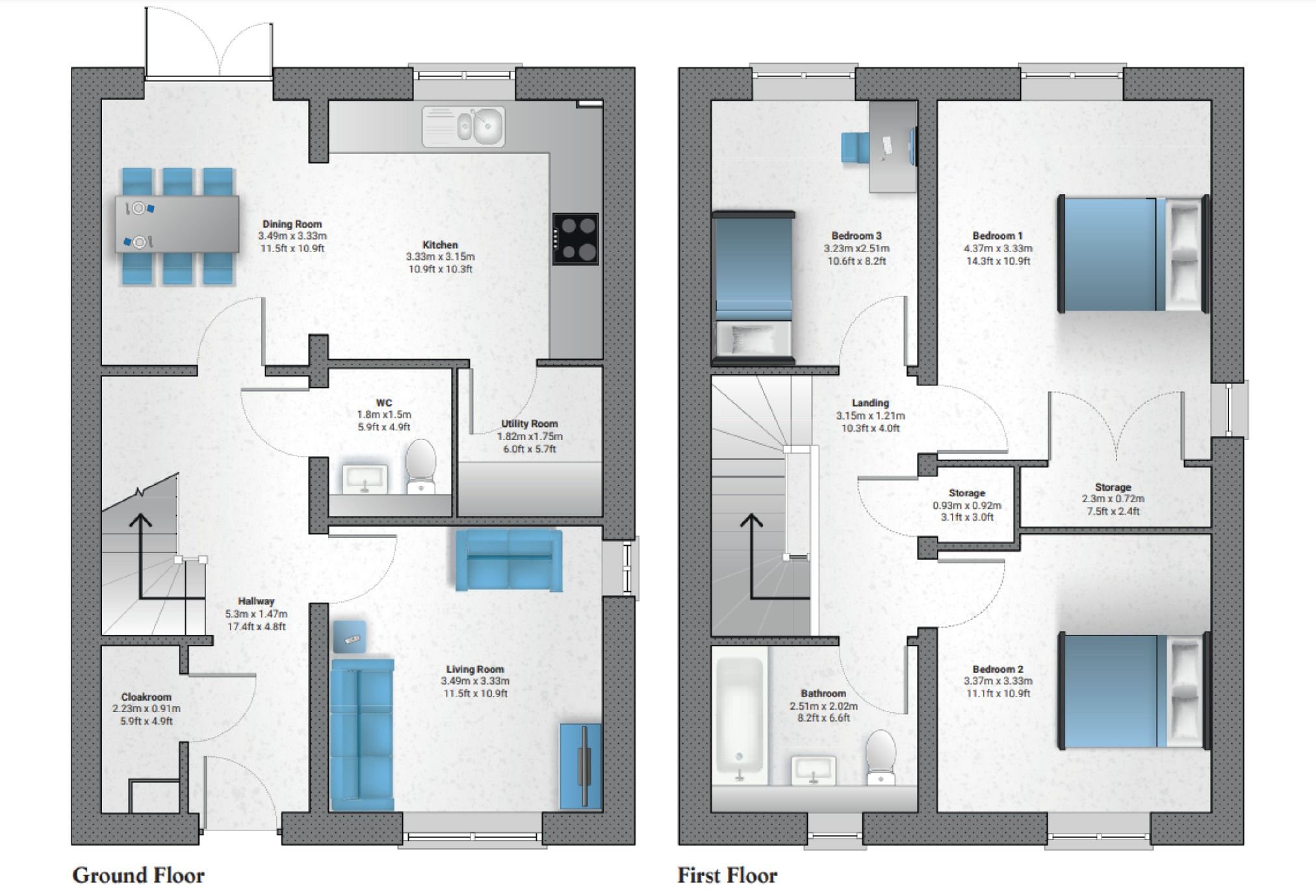 New home, 3 bed terraced house for sale in Bonnington Walk, Greengage
