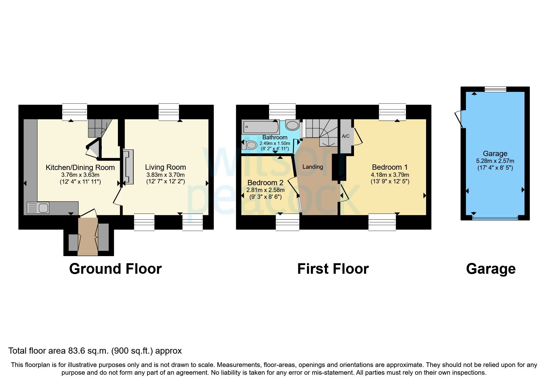 2 bed terraced house for sale in Monks Row, High Street, Pavenham