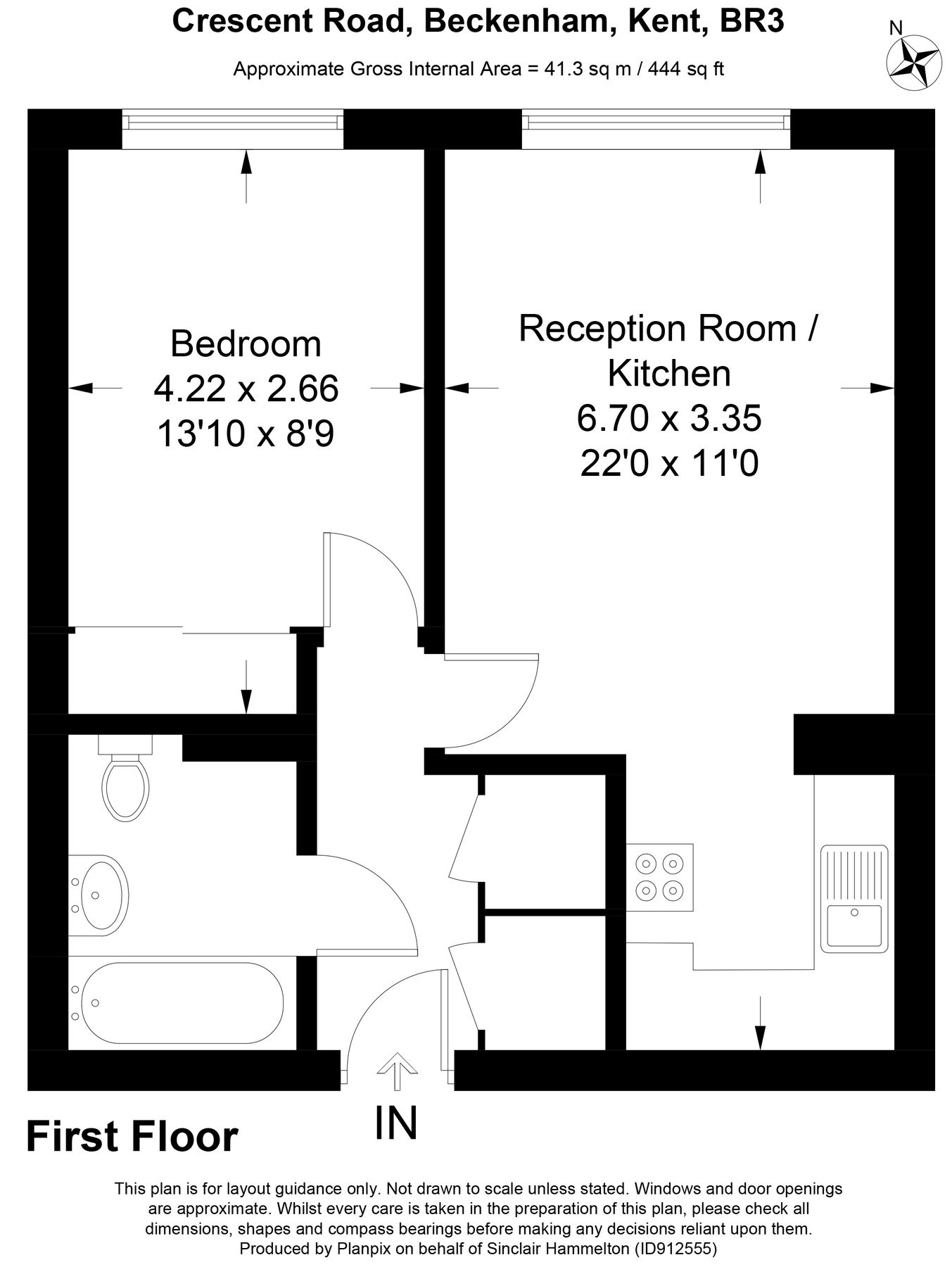 1 bed flat for sale in Crescent Road, Beckenham BR3 Zoopla