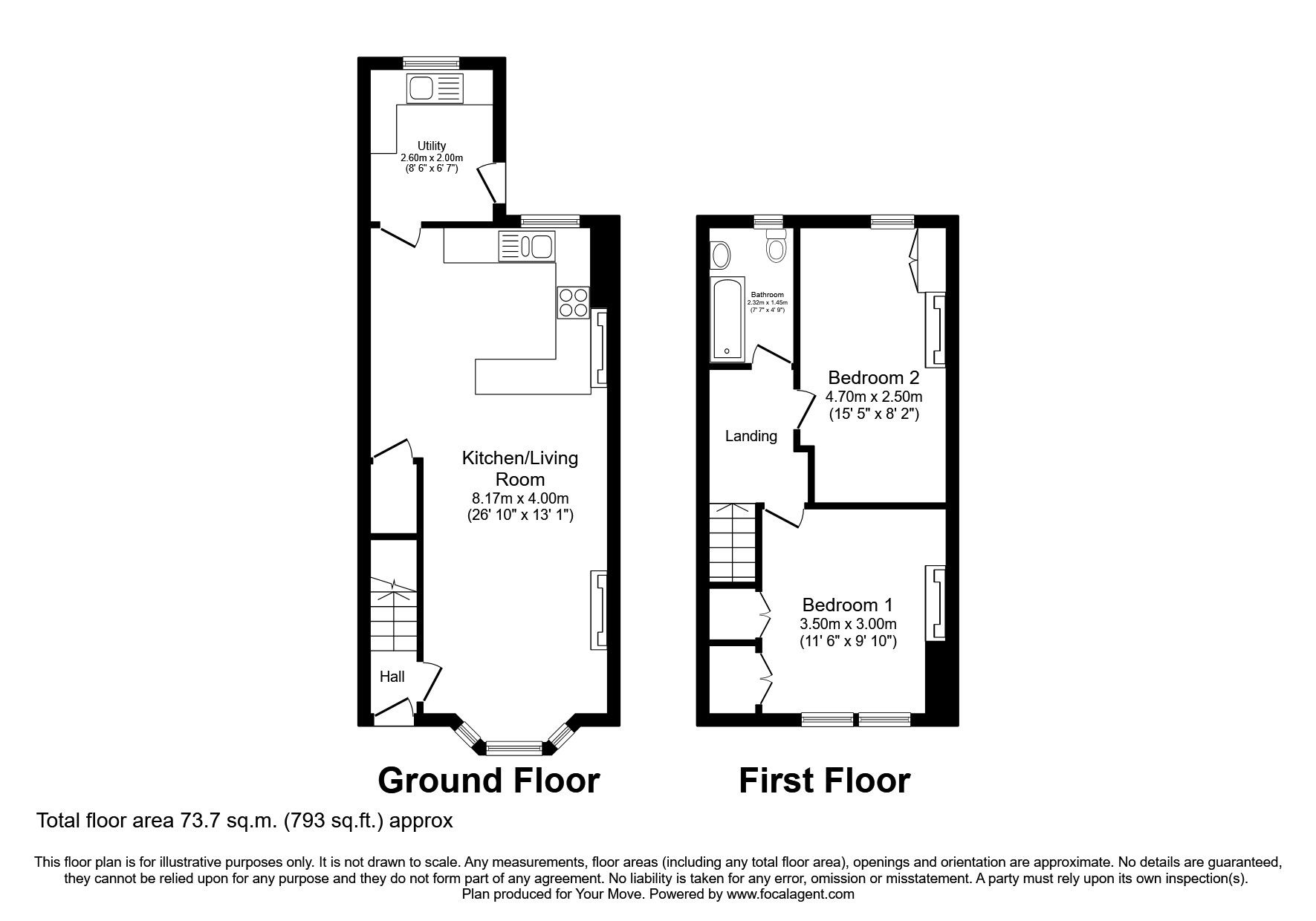 2 bed terraced house to rent in Mason Street, Workington, Cumbria CA14