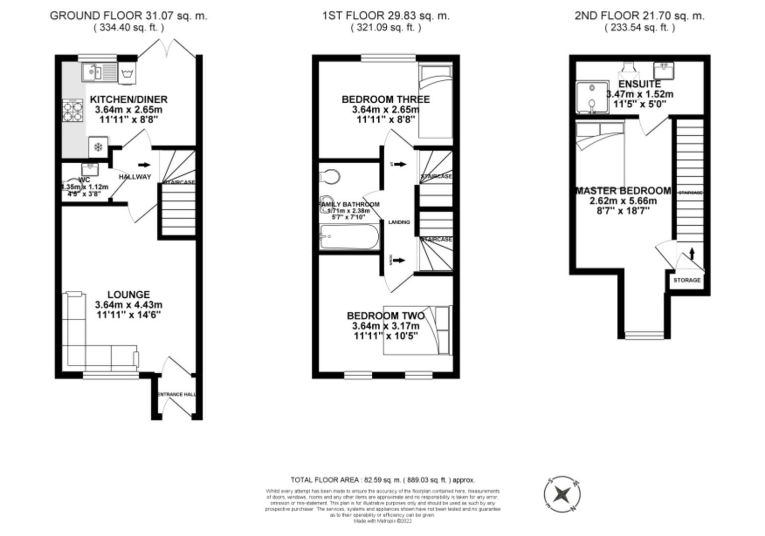 3 bed terraced house for sale in Brookwood Way, Buckshaw Village