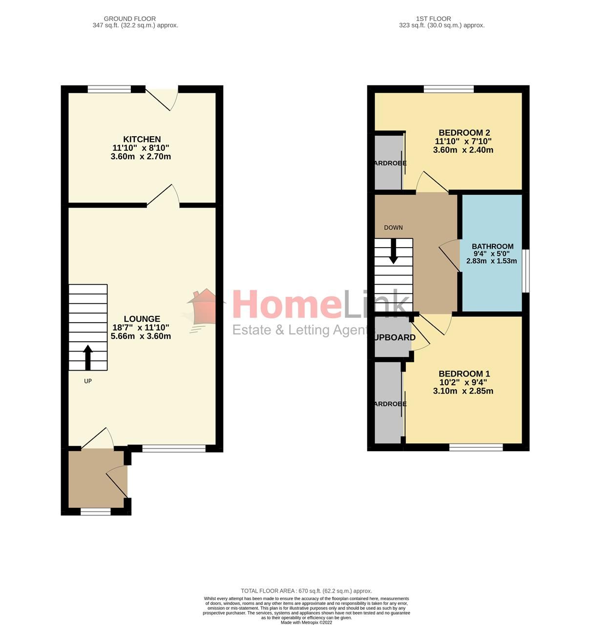 2 bed semidetached house for sale in Callander Road, Chapelhall