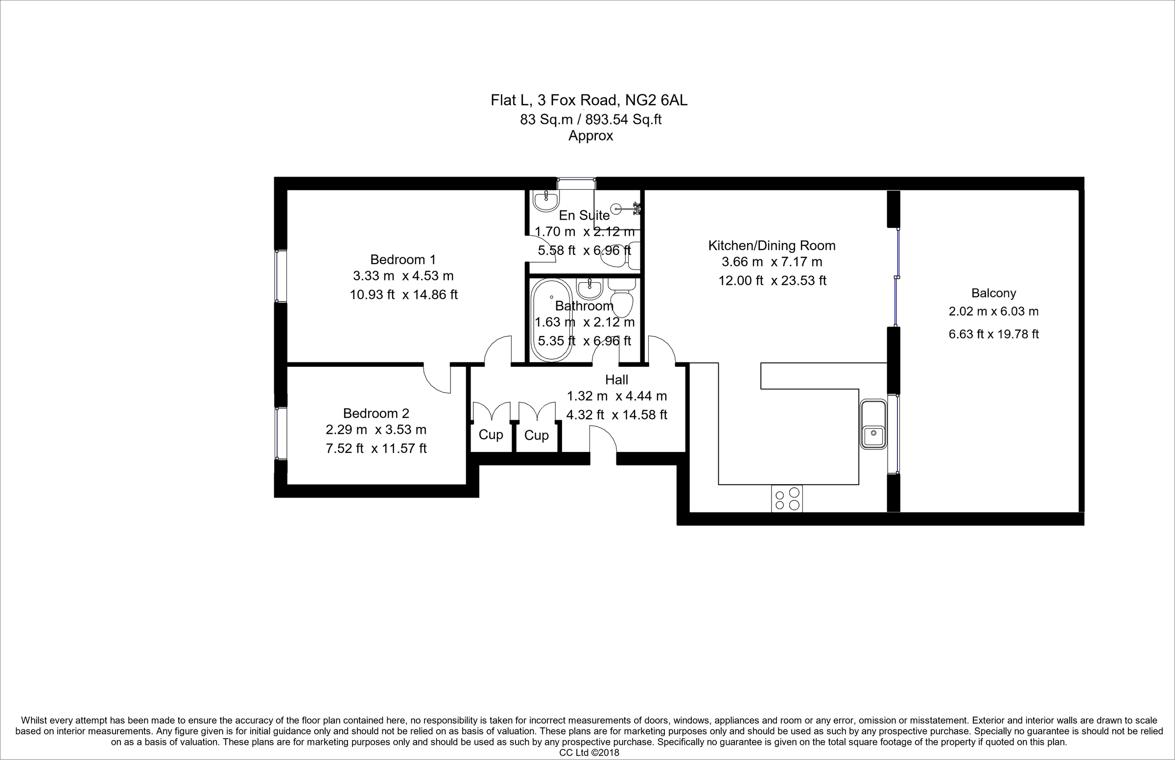2 bed flat for sale in Fox Road, West Bridgford NG2 Zoopla