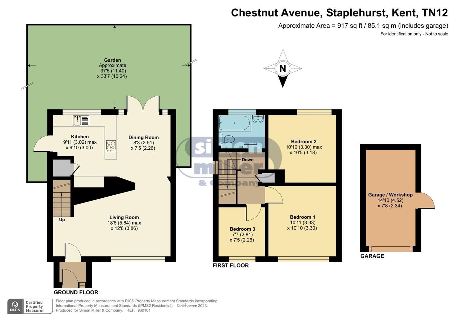 3 bed detached house for sale in Chestnut Avenue, Staplehurst