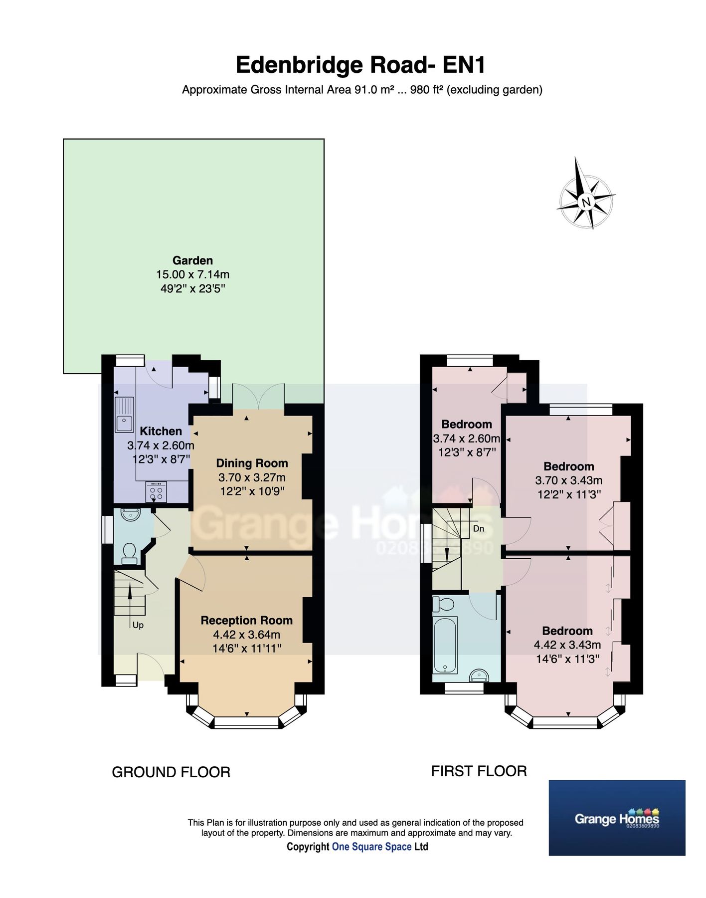 3 bed semidetached house for sale in Edenbridge Road, Enfield EN1 Zoopla