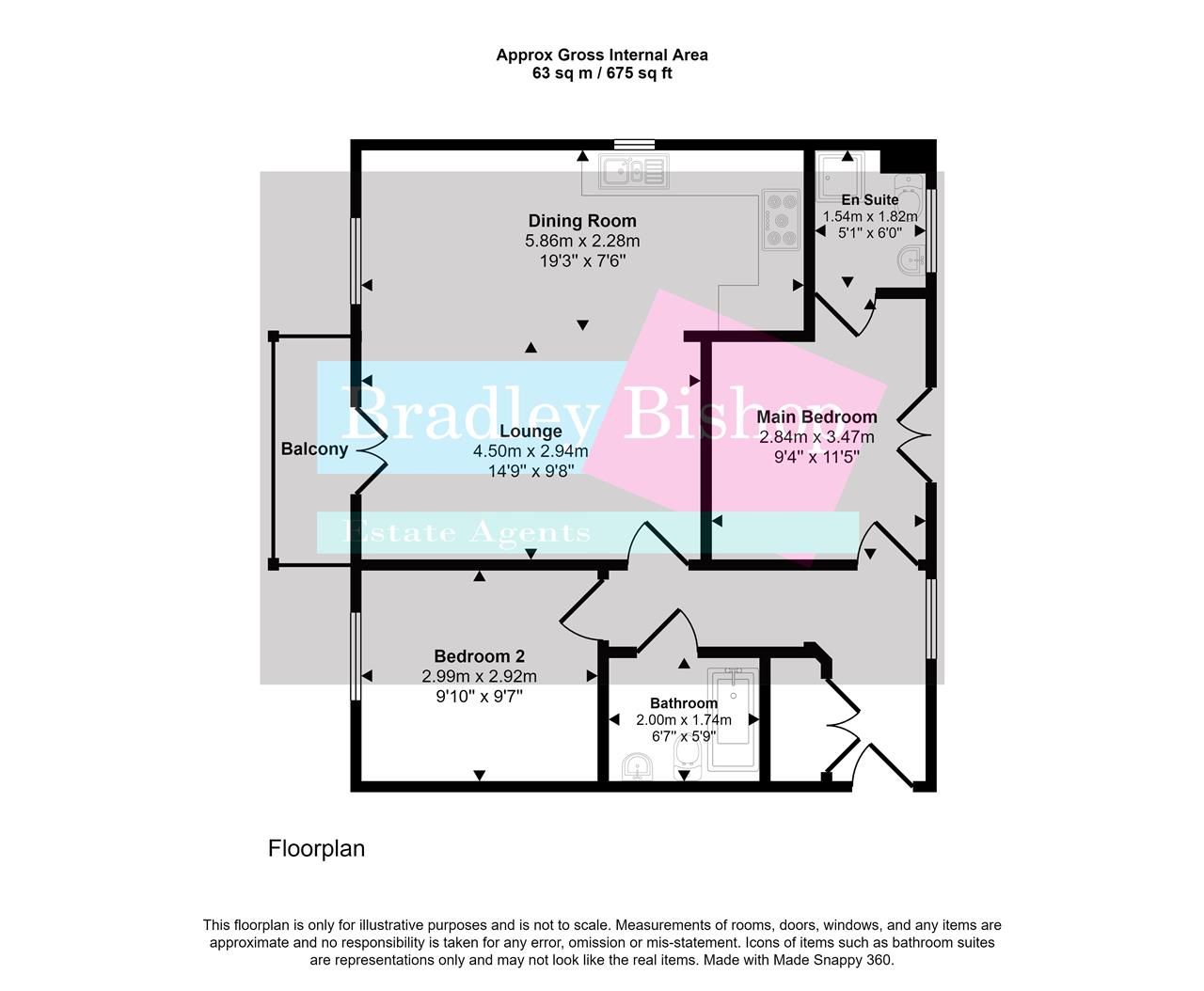 2 bed flat for sale in 84 Sir Bernard Paget Avenue, Repton Park