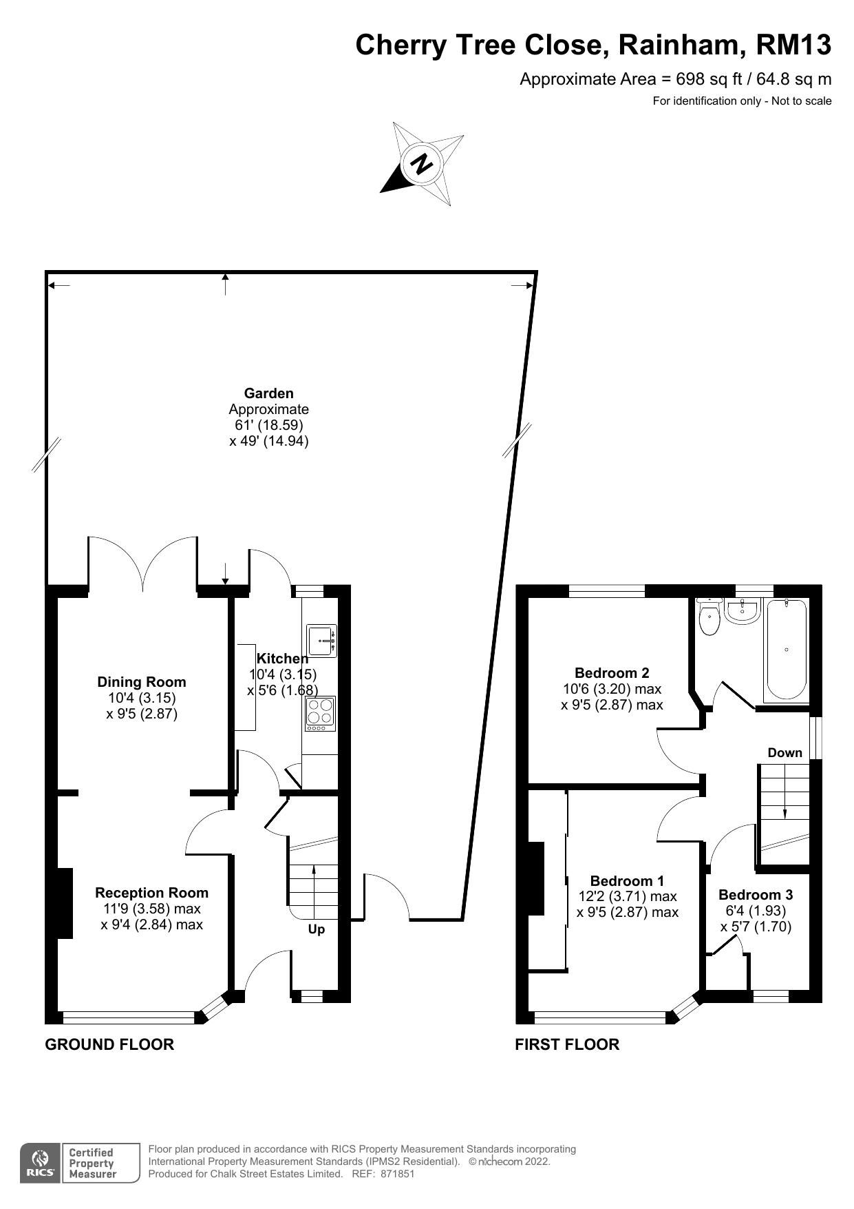 3 bed end terrace house for sale in Cherry Tree Close, Rainham RM13
