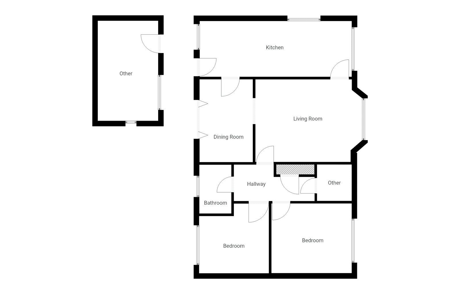 2 Bedroom Bungalow Floor Plans Uk | Floor Roma