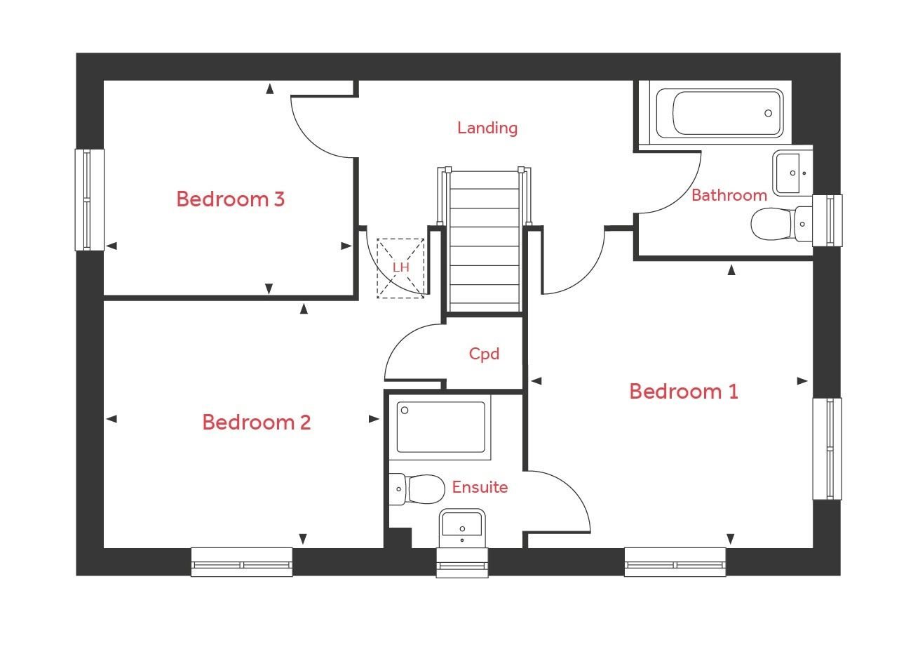 New home, 3 bed detached house for sale in "The Becket" at Eridge Road, Crowborough TN6 Zoopla