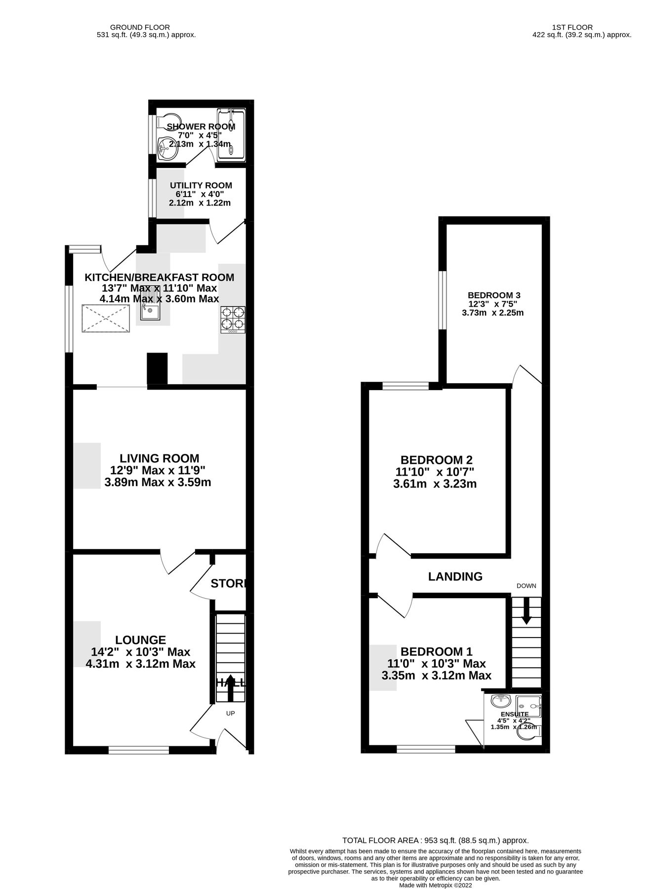 3 bed semidetached house for sale in Cross Street, Marston, Northwich